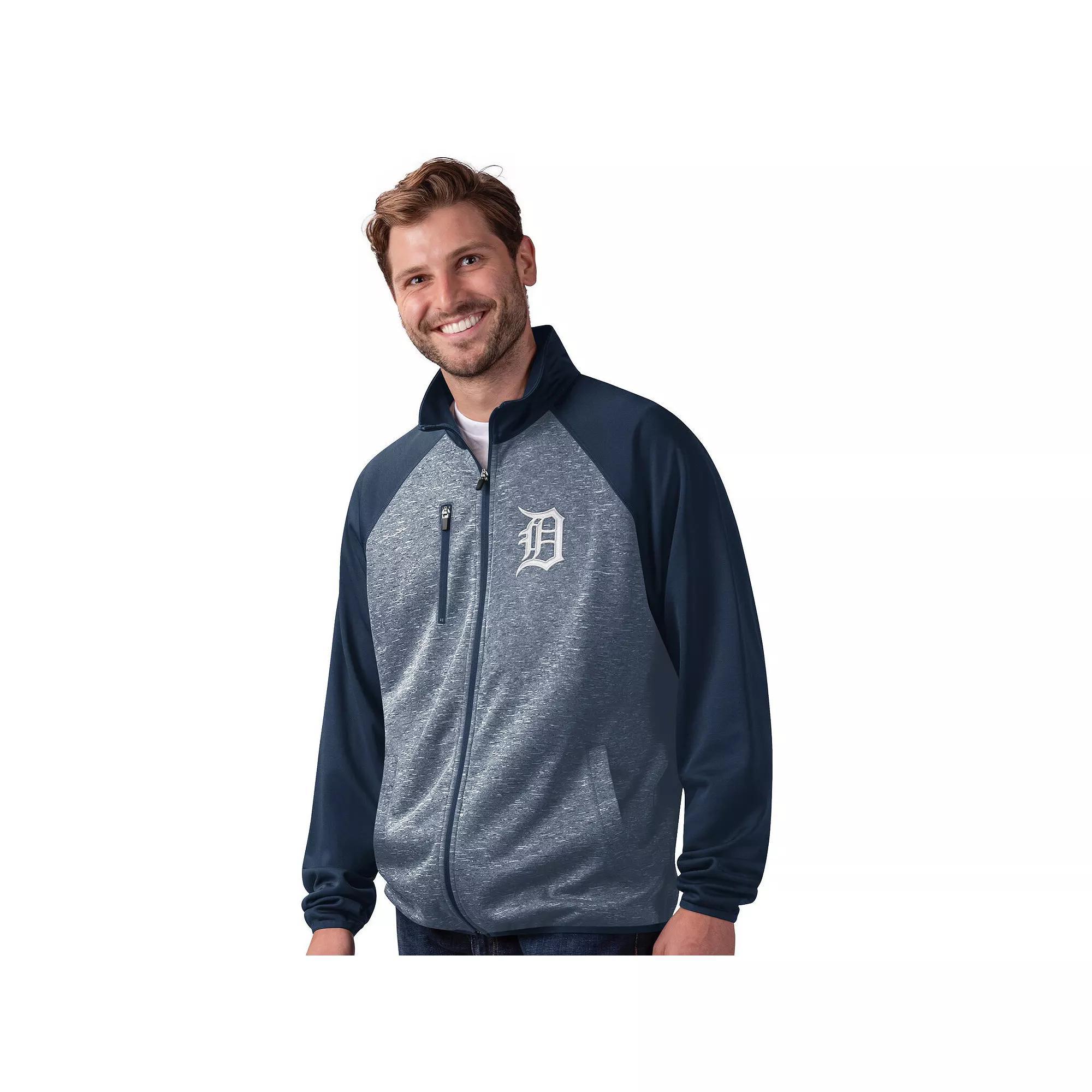 Men's G-III Sports by Carl Banks  Black Pittsburgh Pirates Runners Raglan Full-Zip Track Jacket, Size: 2XL Product Image