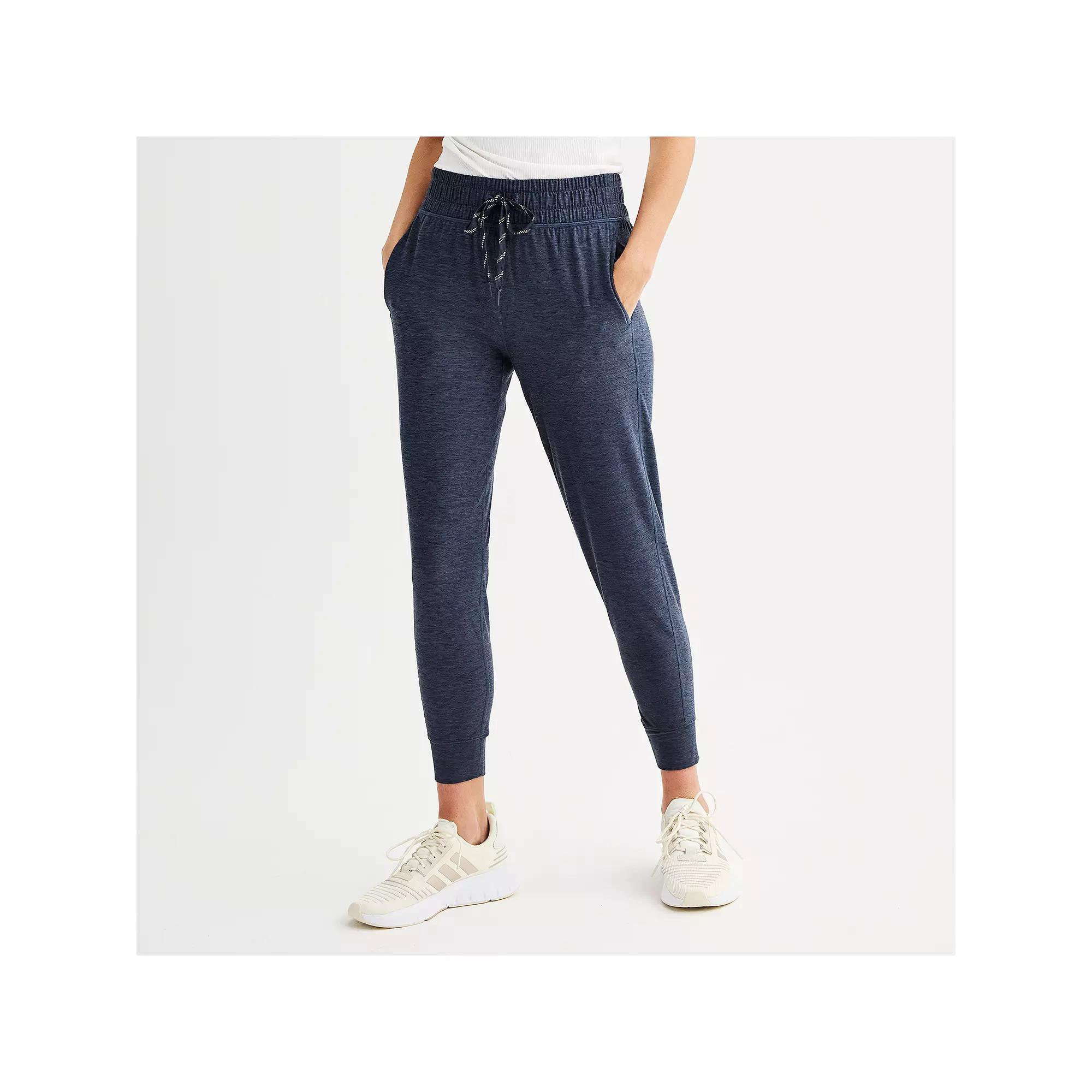 Women's FLX Wander Joggers, Size: XXL LONG, Black Grey Coal Product Image