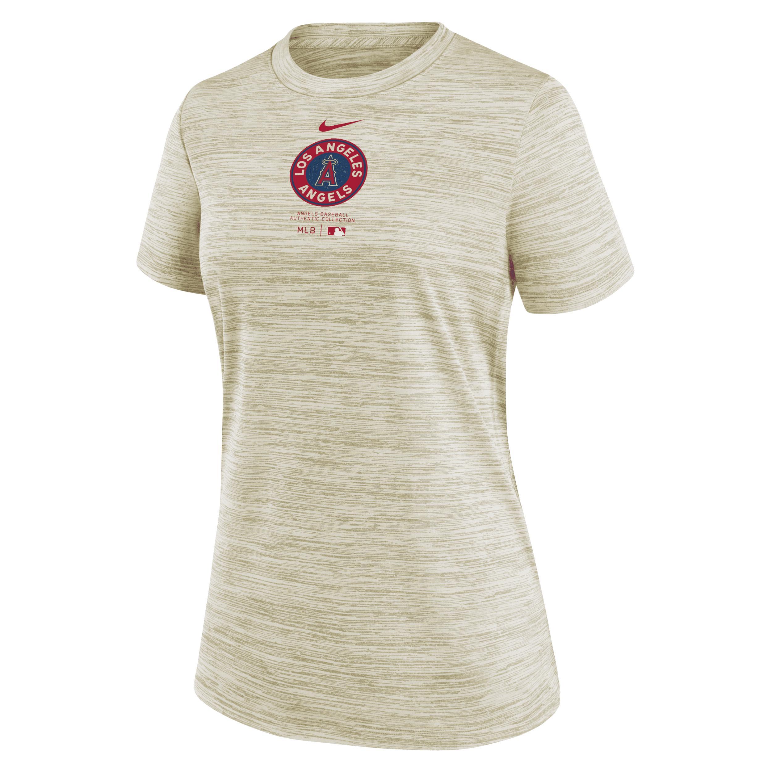 Womens Nike Cream Los Angeles Angels City Connect Practice Velocity T-Shirt Product Image
