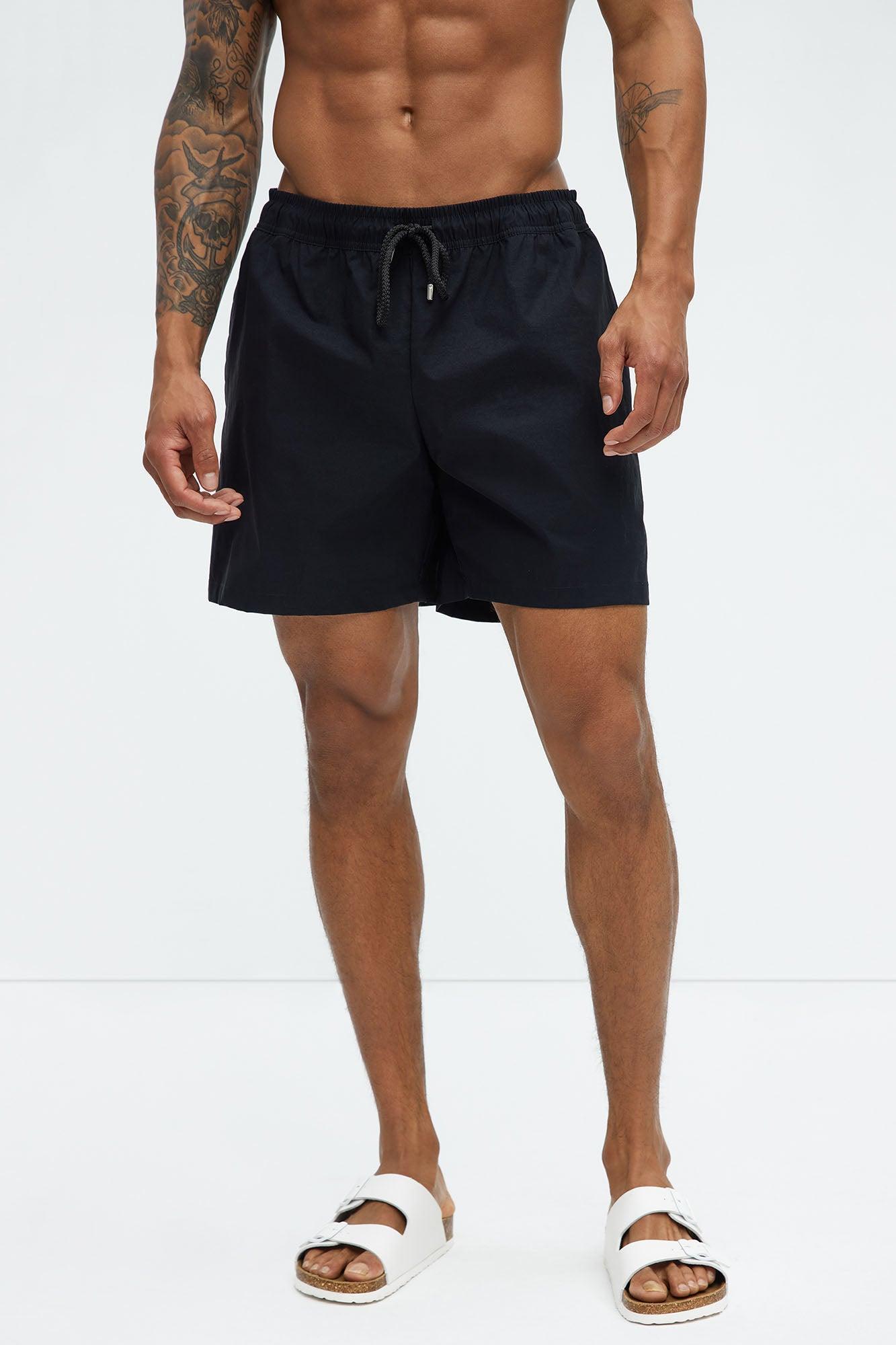 Side Taping Swim Classic Trunk - Black Product Image