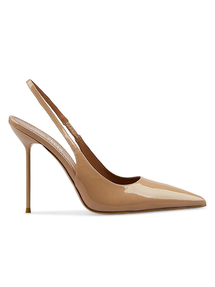 Womens Lidia 105MM Patent Leather Slingback Pumps Product Image