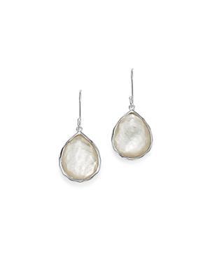 Large Teardrop Earrings in Sterling Silver Product Image
