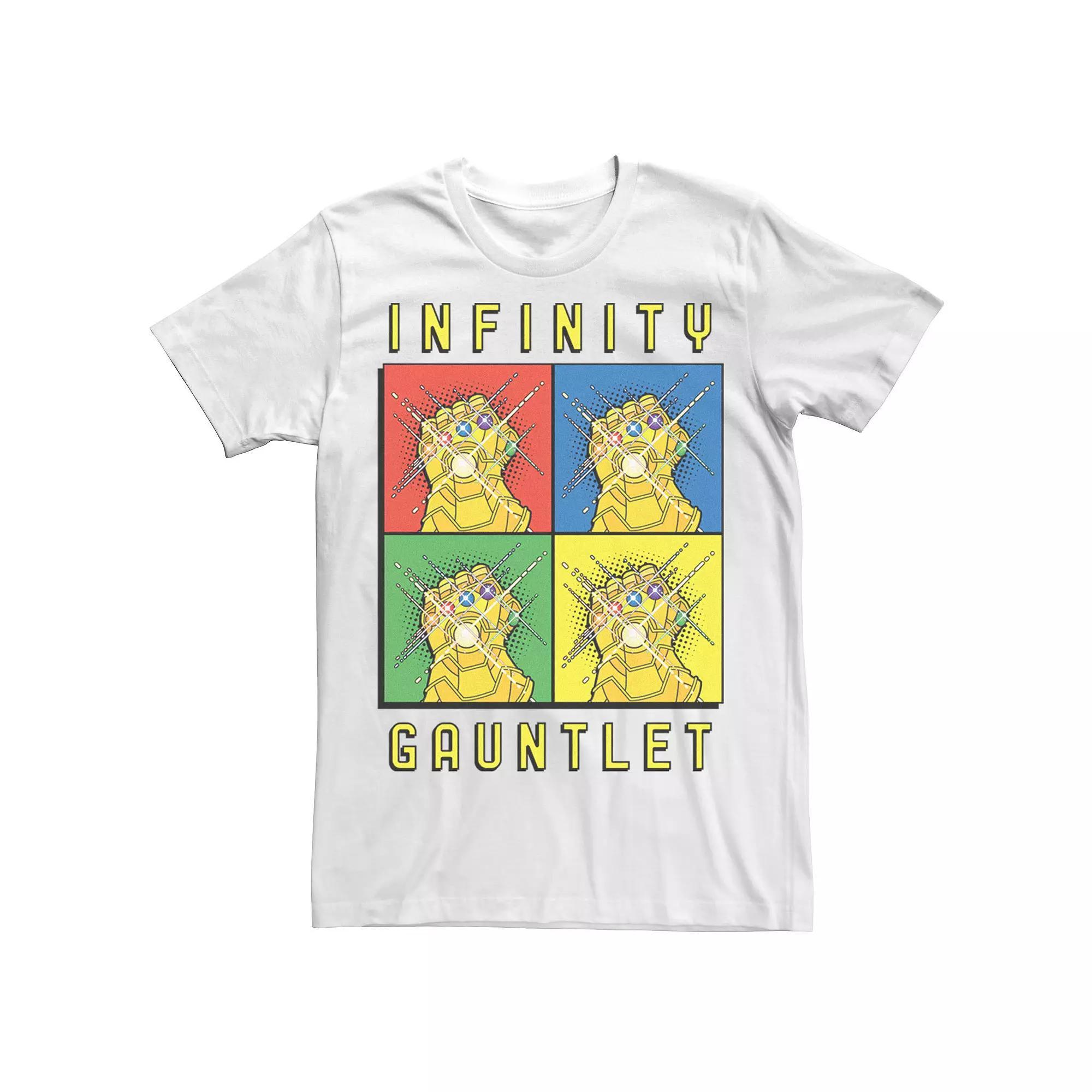 Men's Marvel Avengers Infinity Gauntlet Pop Art Box Up Tee, Size: Large, White Product Image