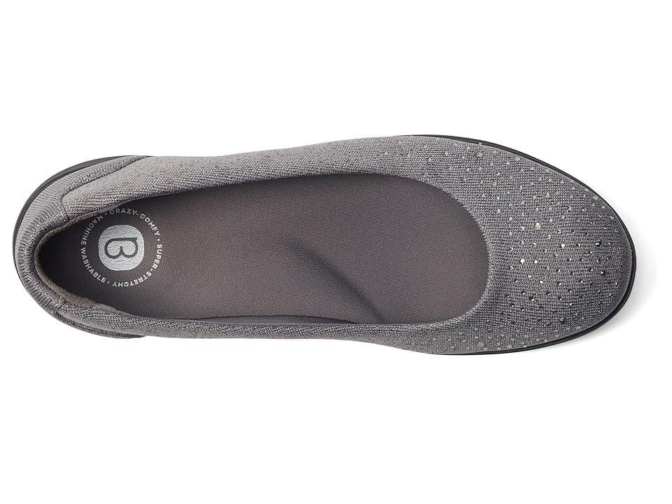Bzees Golden Bright Slip-Ons (Grey Fabric) Women's Flat Shoes Product Image