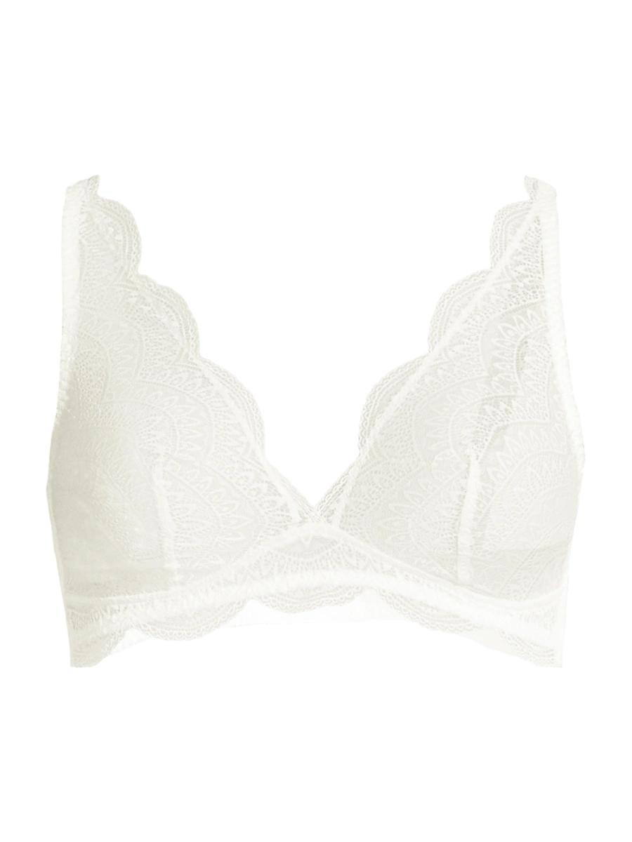 Womens Karma Scalloped Lace Triangle Bra Product Image