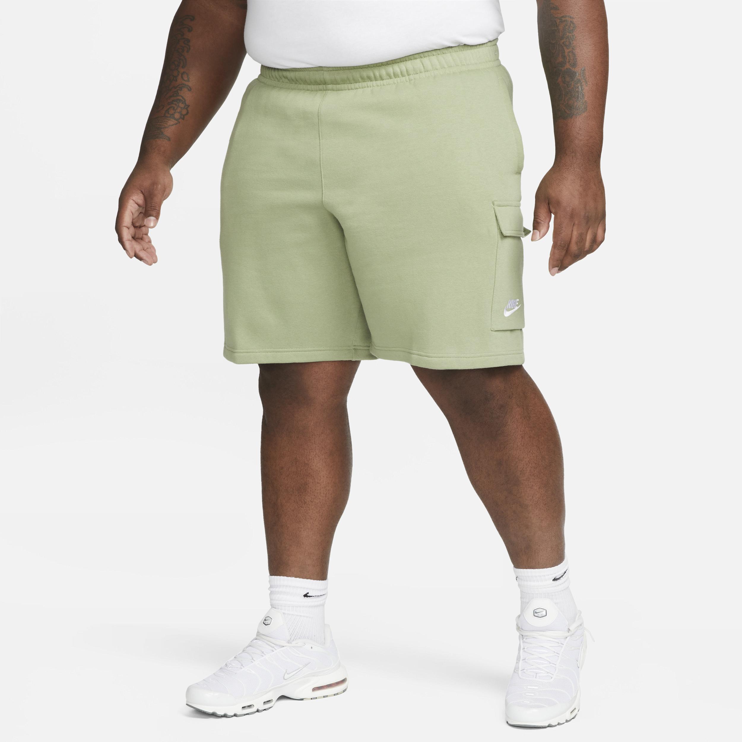 Nike Mens Cargo Club Shorts - Green/White Product Image