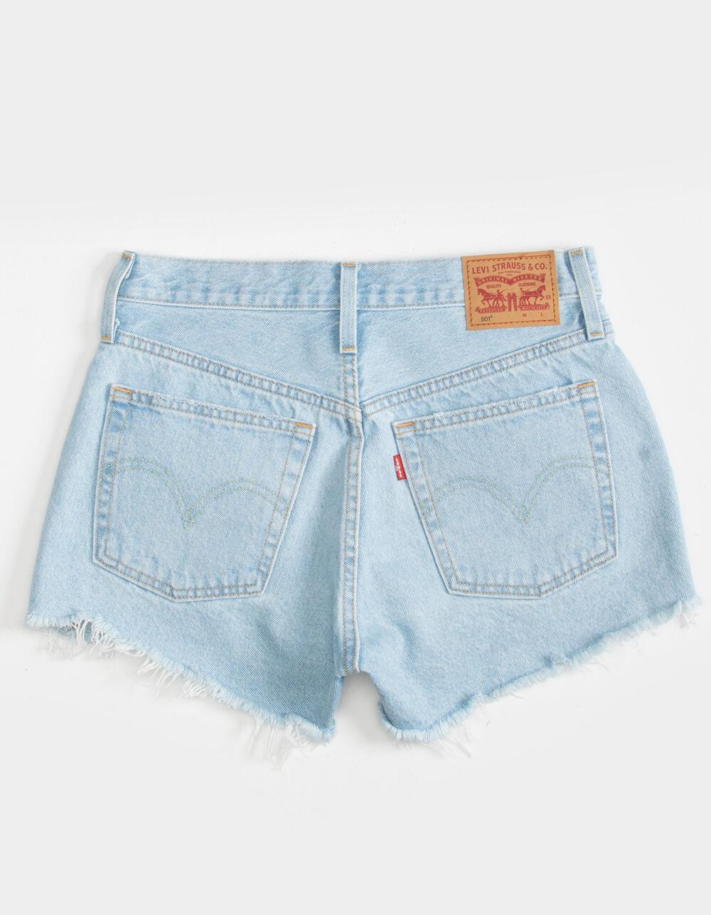 LEVI'S 501 High Rise Womens Denim Shorts - Ojai Top - LIGHT DESTRUCT Product Image