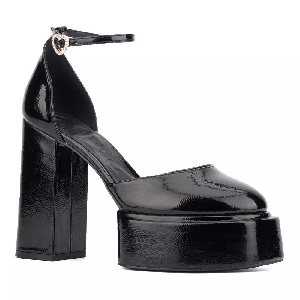 Olivia Miller Jupiter Women's Platform Heels, Size: 8, Black Product Image