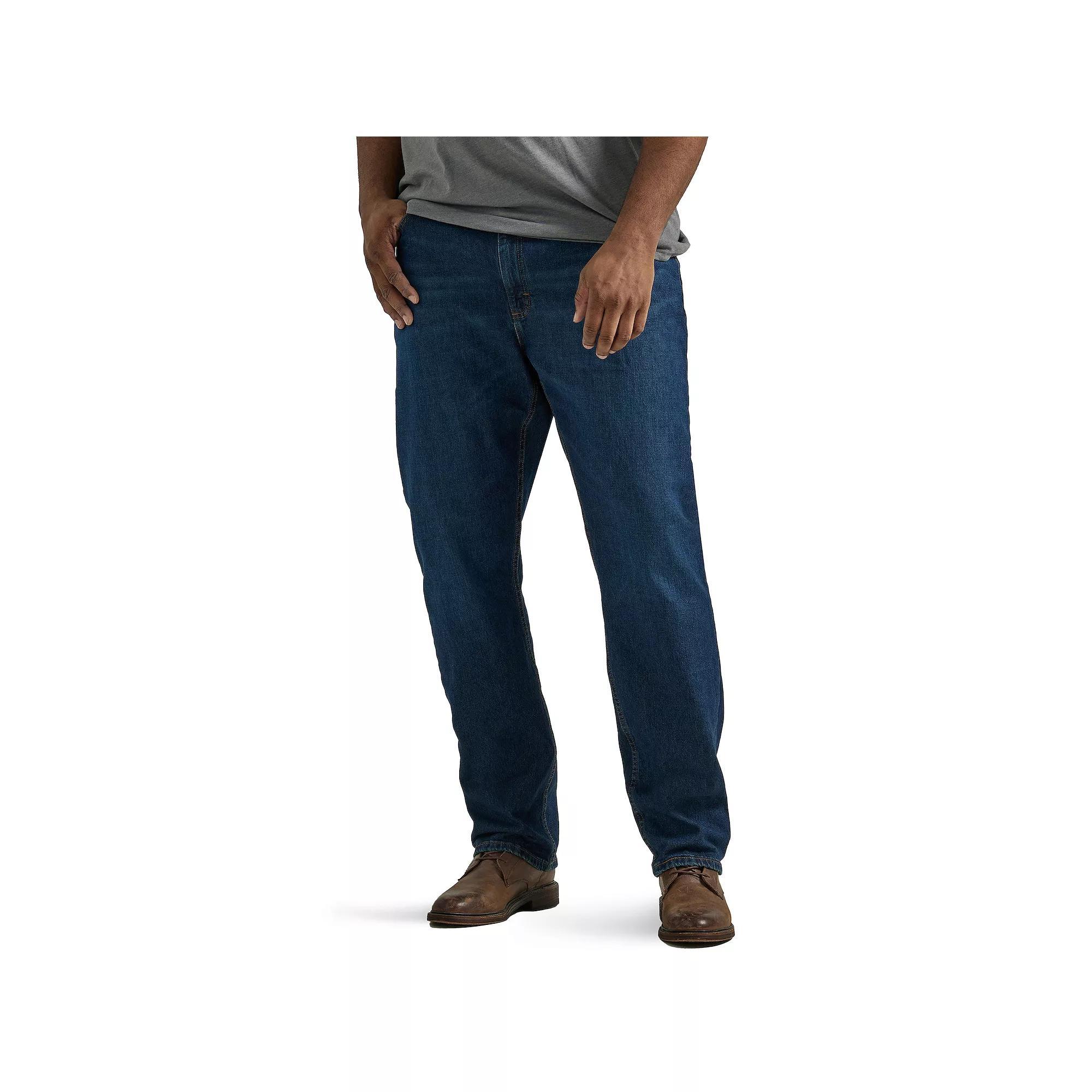 Big & Tall Lee® Legendary Relaxed-Fit Straight-Leg Jeans, Men's, Size: 46X32, Black Shade Product Image