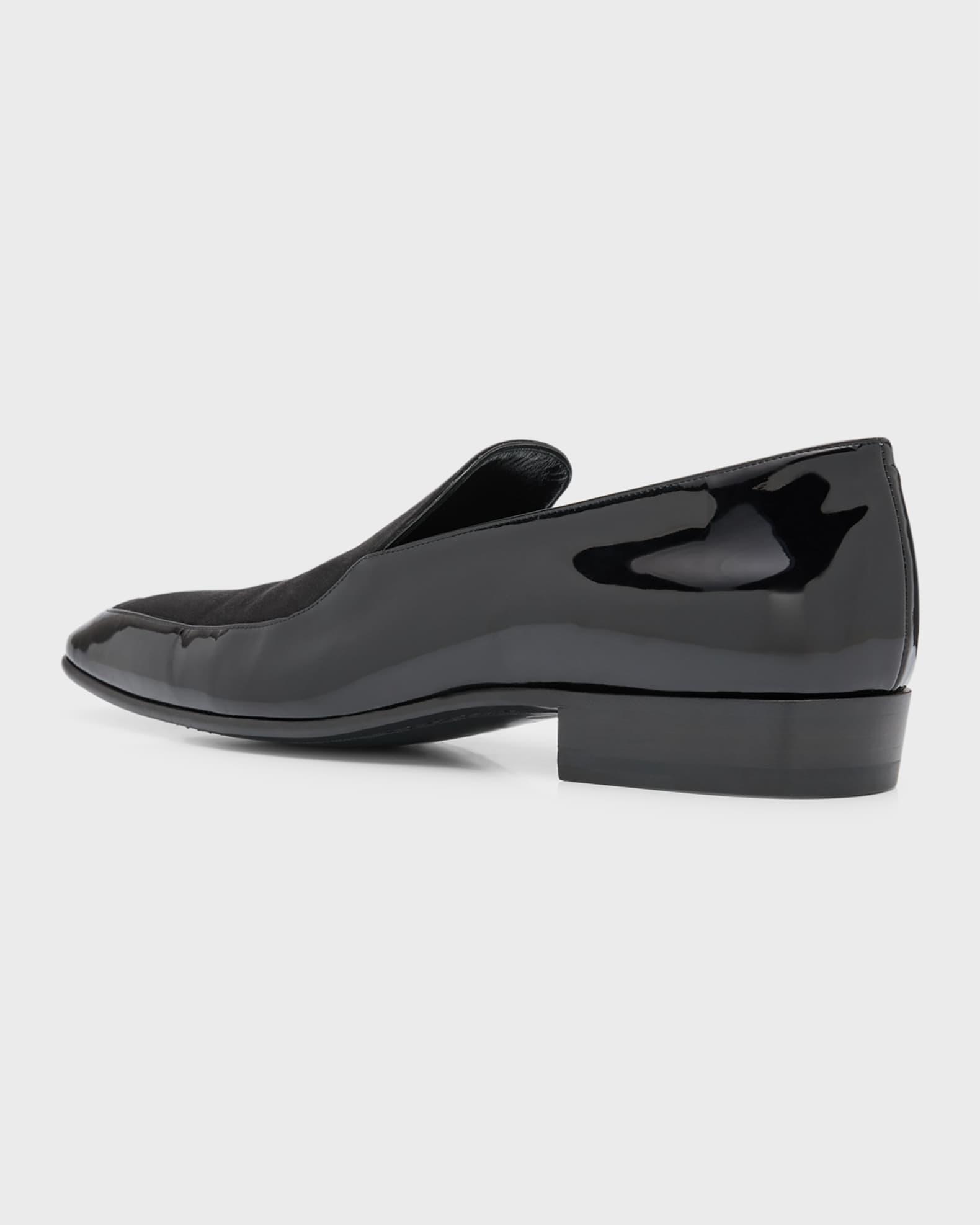 Men's Gabriel Patent Leather and Satin Loafers Product Image