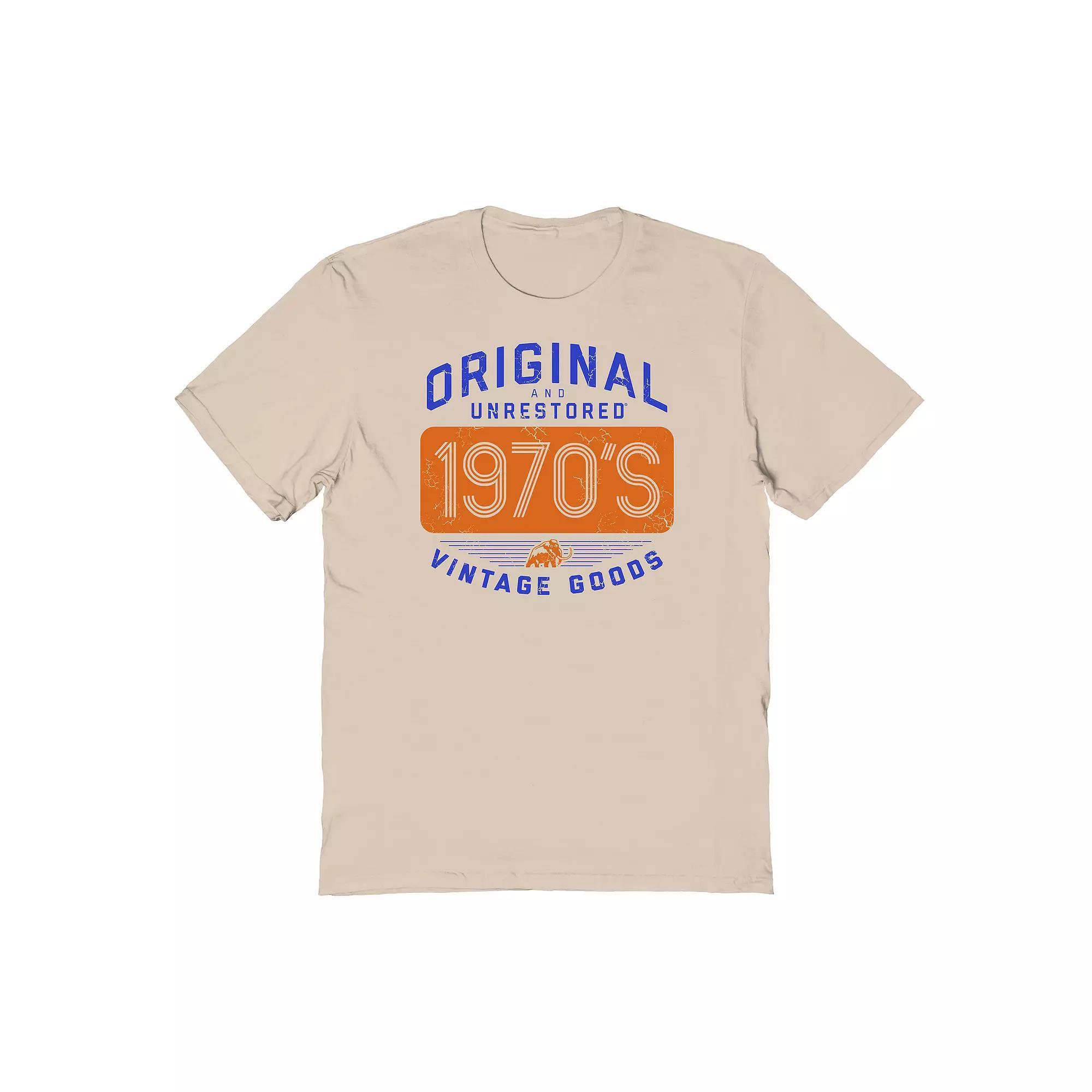 Men's Original & Unrestored Built in The Seventies Graphic Tee, Size: XXL, Brown Product Image