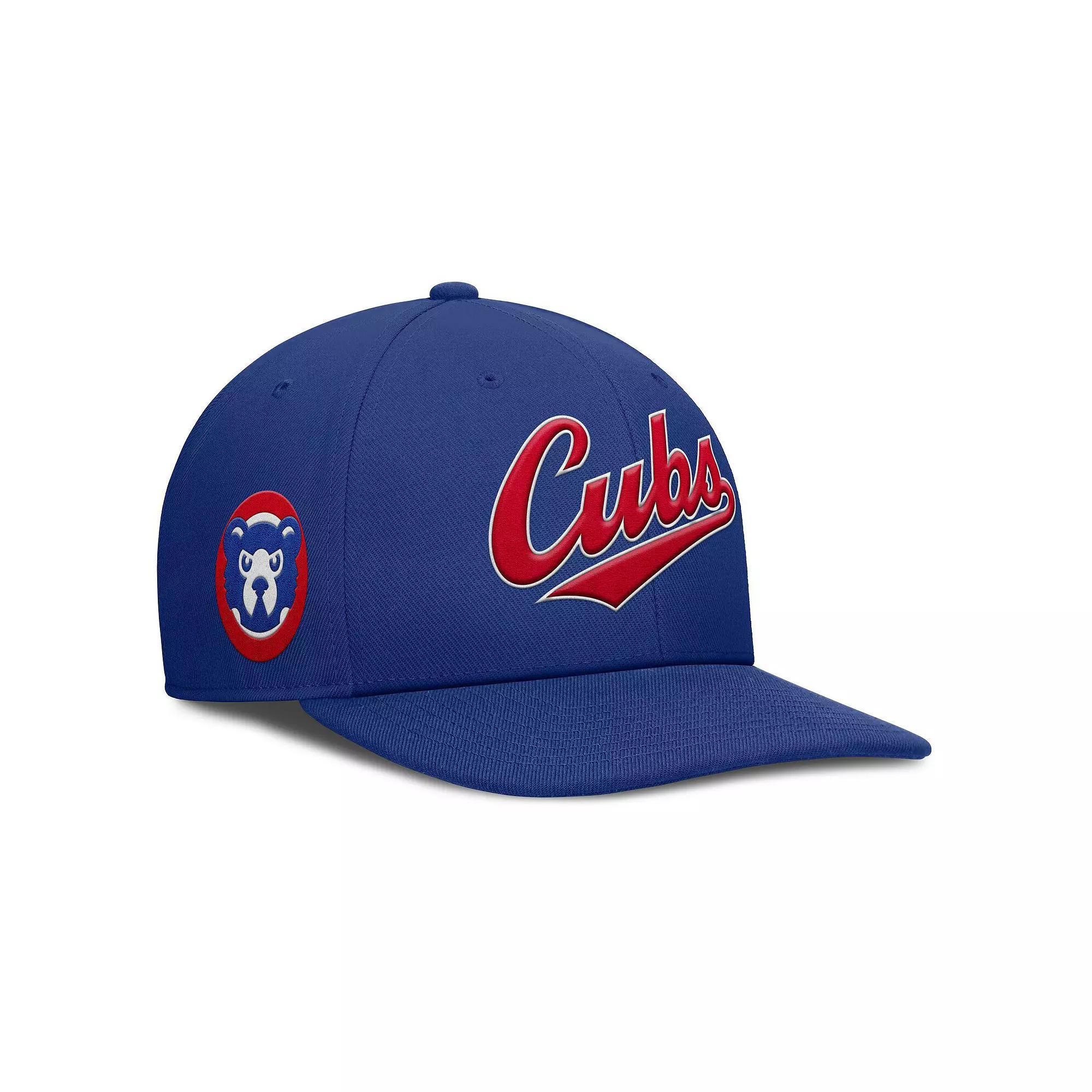Men's Nike Navy/Red Atlanta Braves Pro Performance Snapback Hat, Size: Medium/Large, Blue Product Image