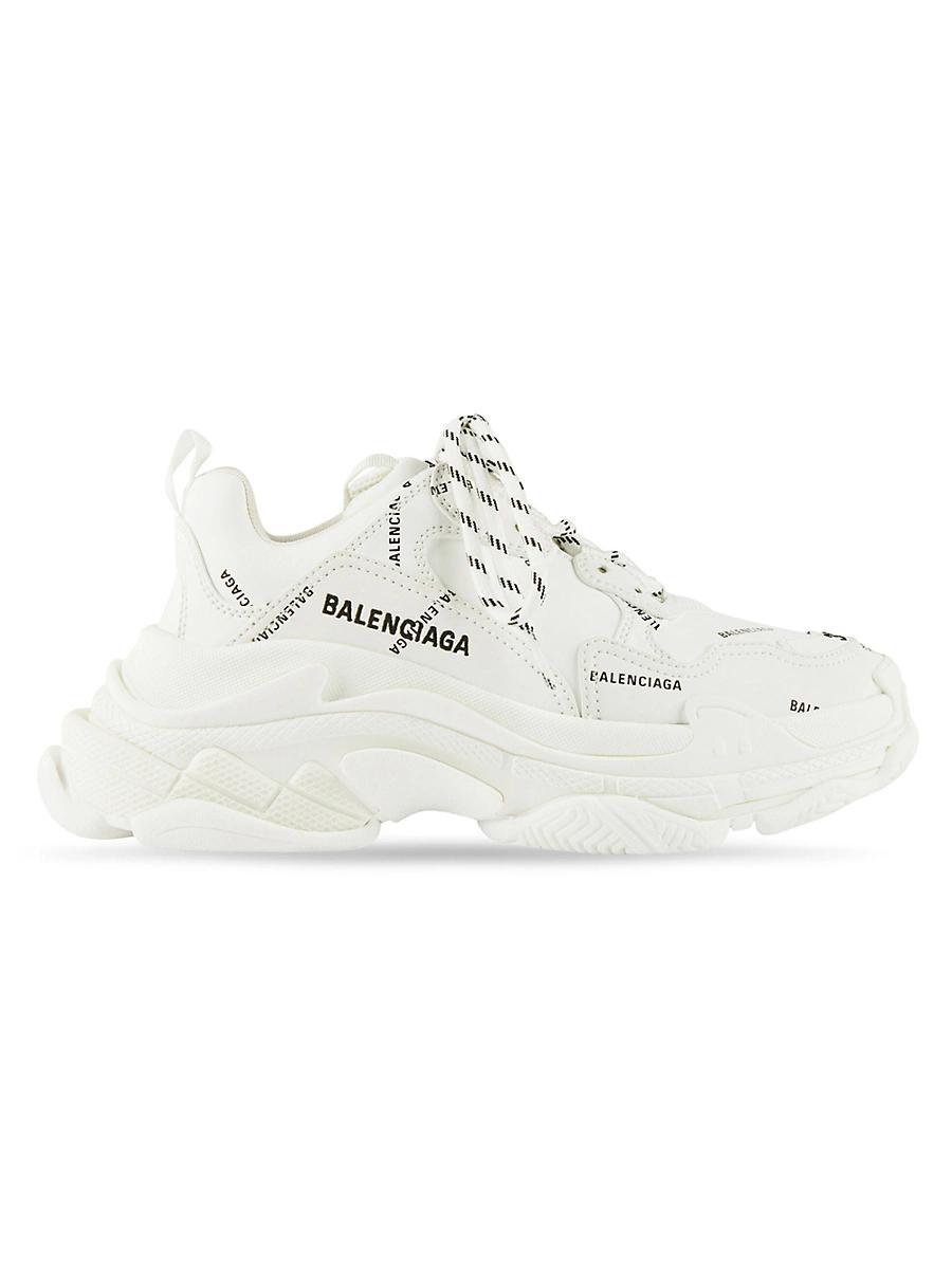 Womens Triple S Sneakers Allover Logo Product Image
