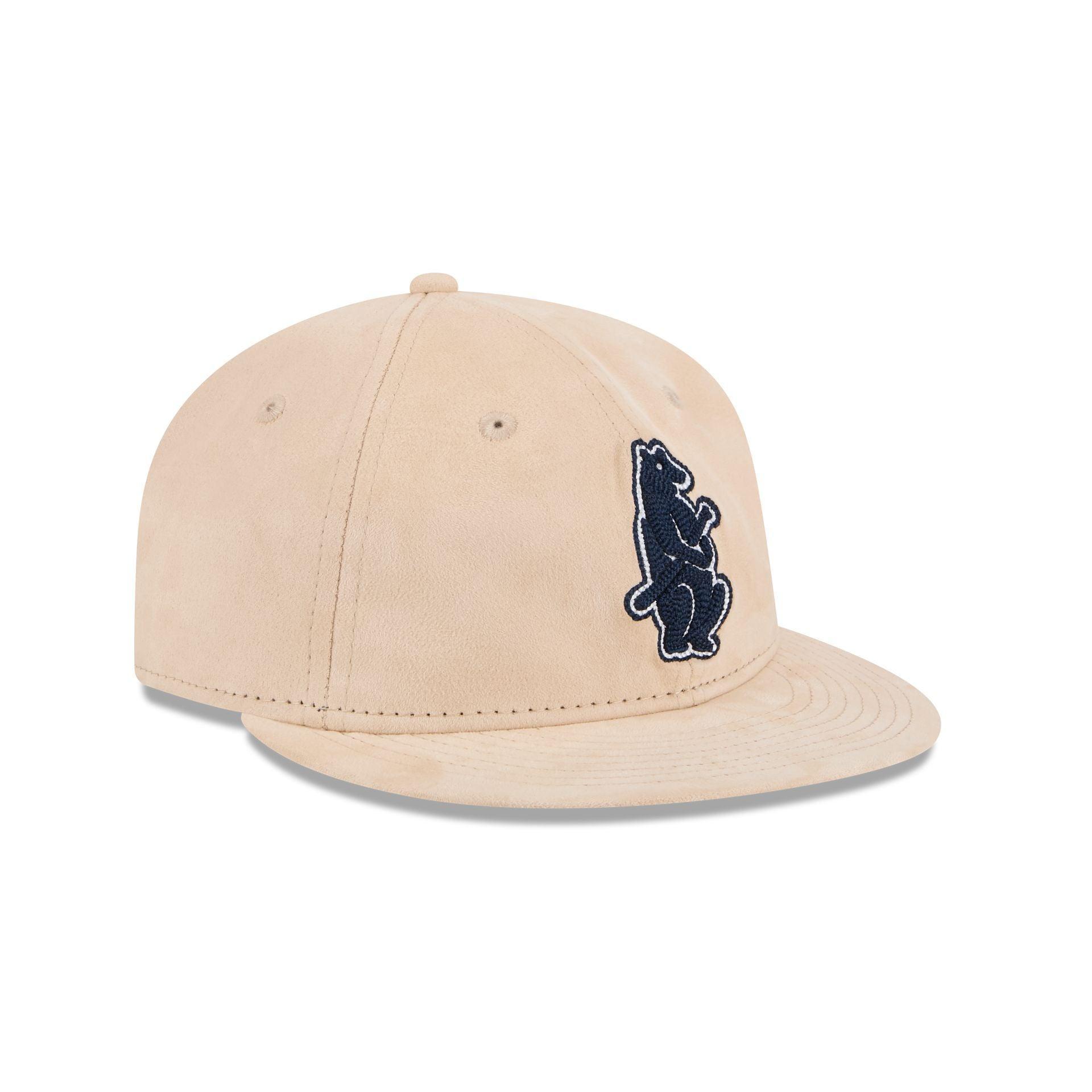 Chicago Cubs Stone Suede Retro Crown 9FIFTY Snapback Hat Male Product Image