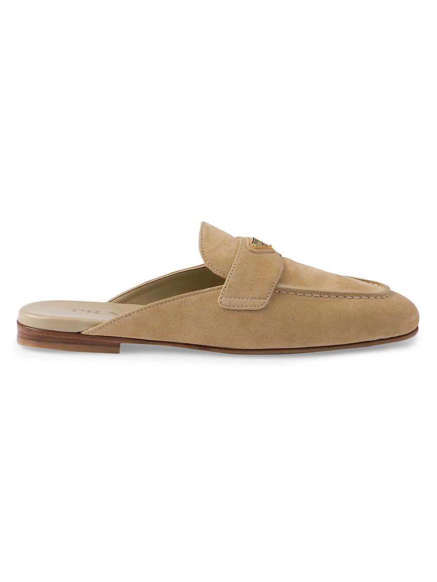 Prada Womens Suede Slippers Product Image