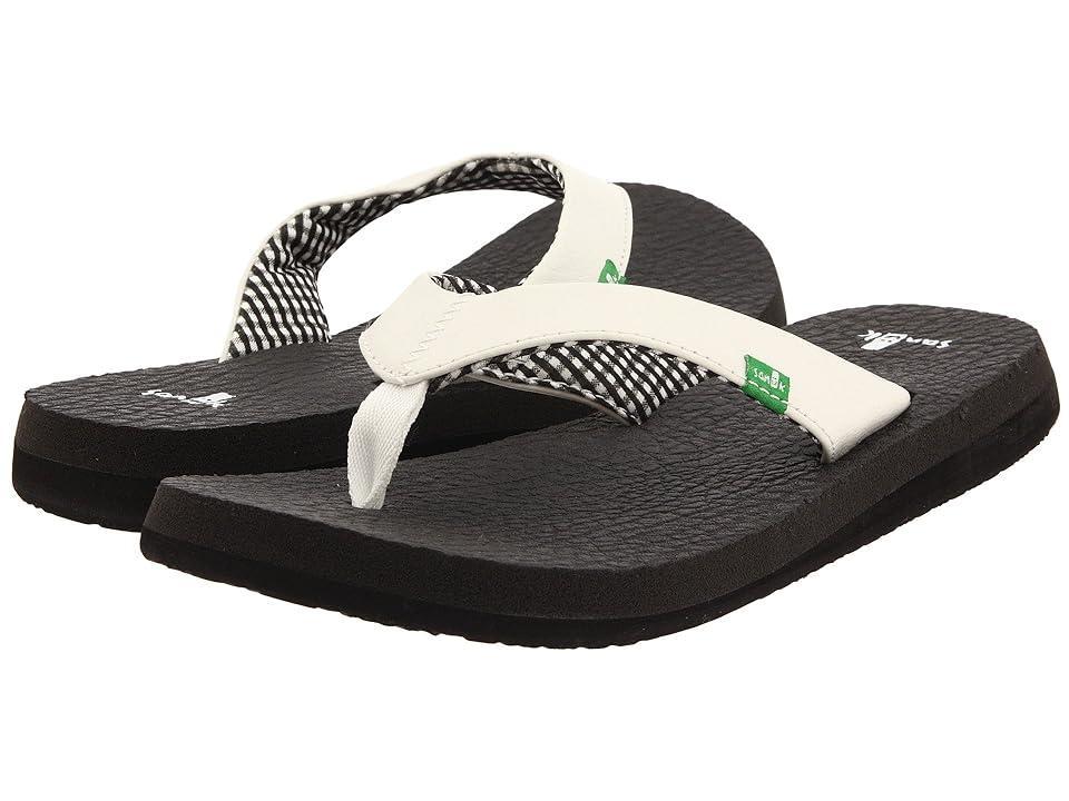 Sanuk Yoga Sandy White) Women's Shoes Product Image