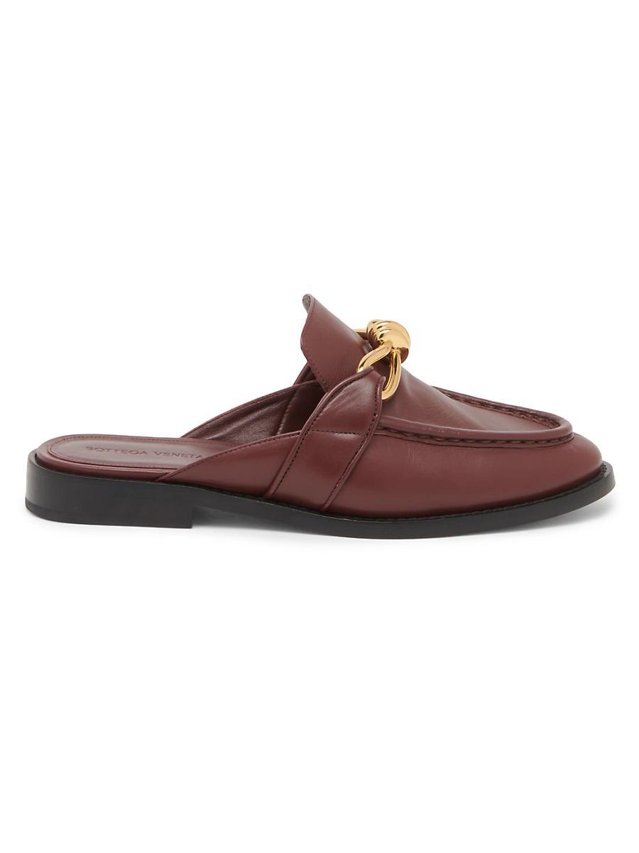 Womens Astaire Knot-Accented Leather Mules Product Image