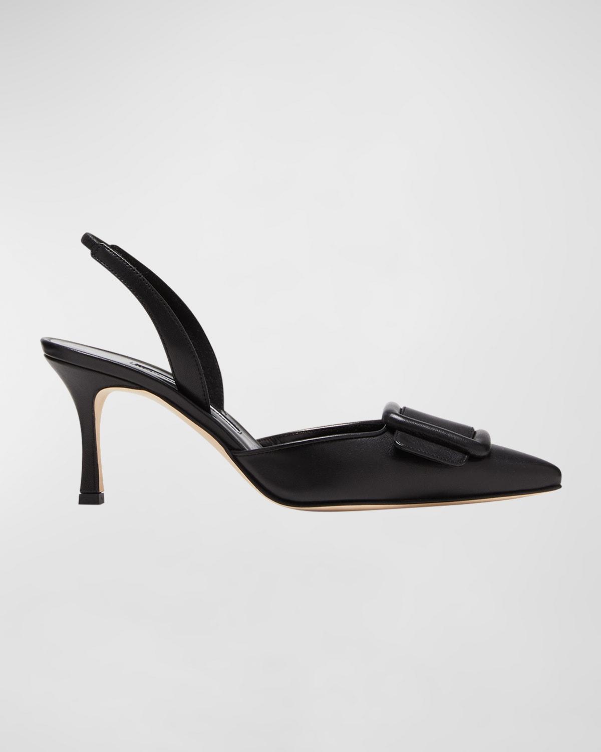 Womens Maysli 70MM Leather Slingback Pumps Product Image