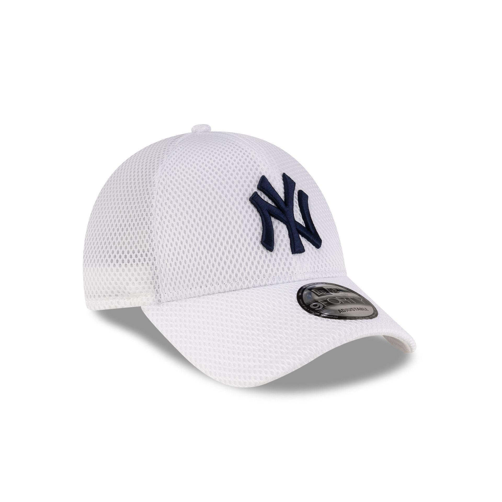 New York Yankees Air Mesh White 9FORTY Strapback Hat Male Product Image