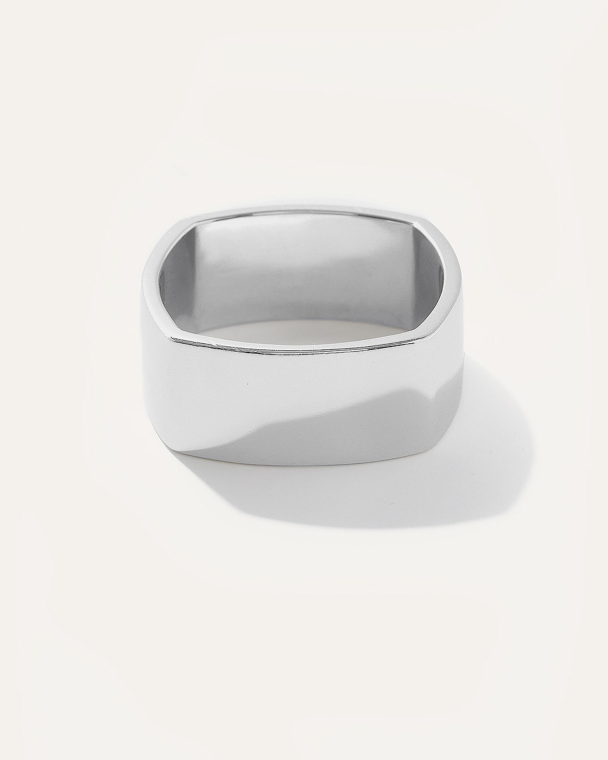 Quince | Men's Silver Square Cigar Band Rings Ring Product Image