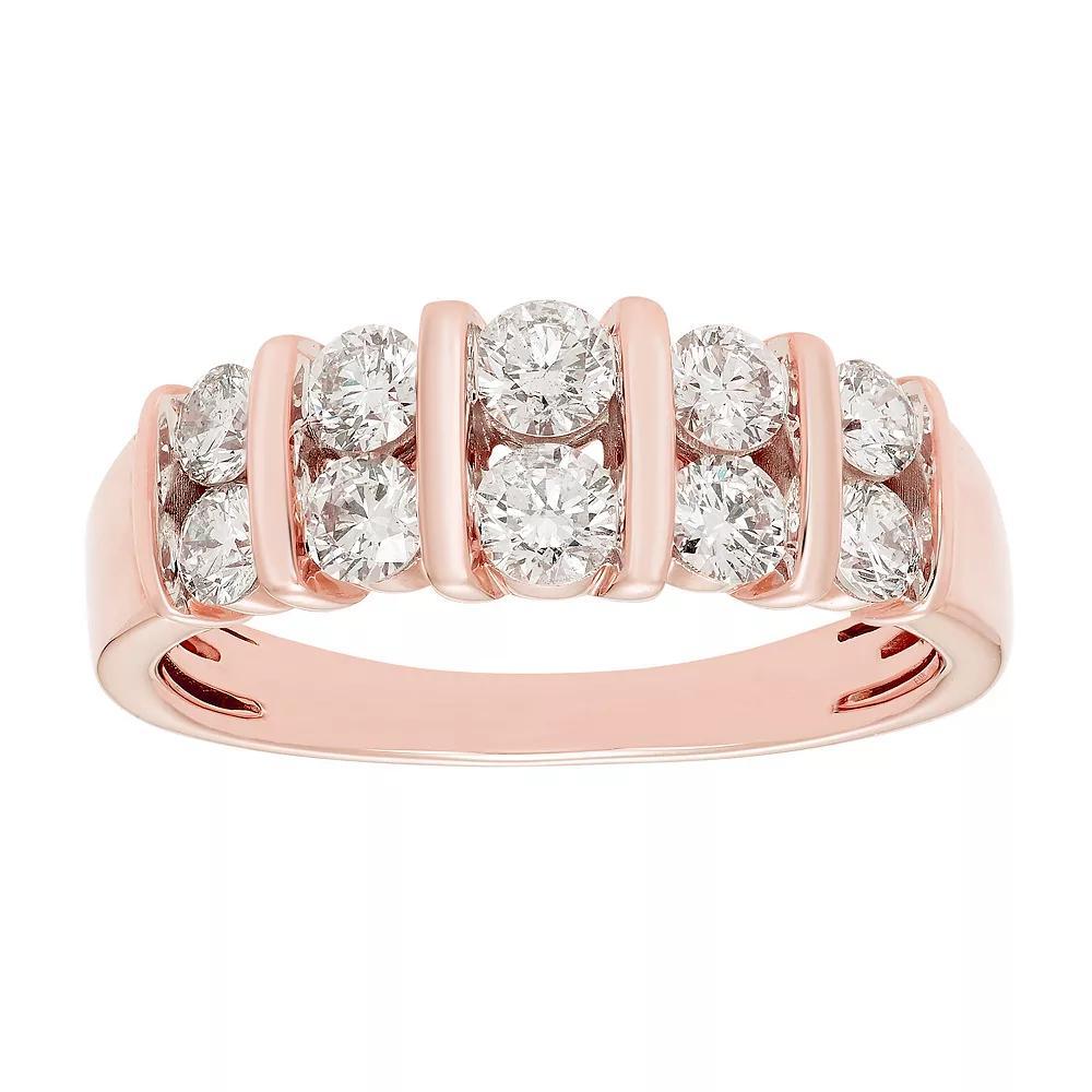 The Regal Collection 14k Gold 1 Carat T.W. Certified Diamond Band, Women's, Size: 7 Product Image