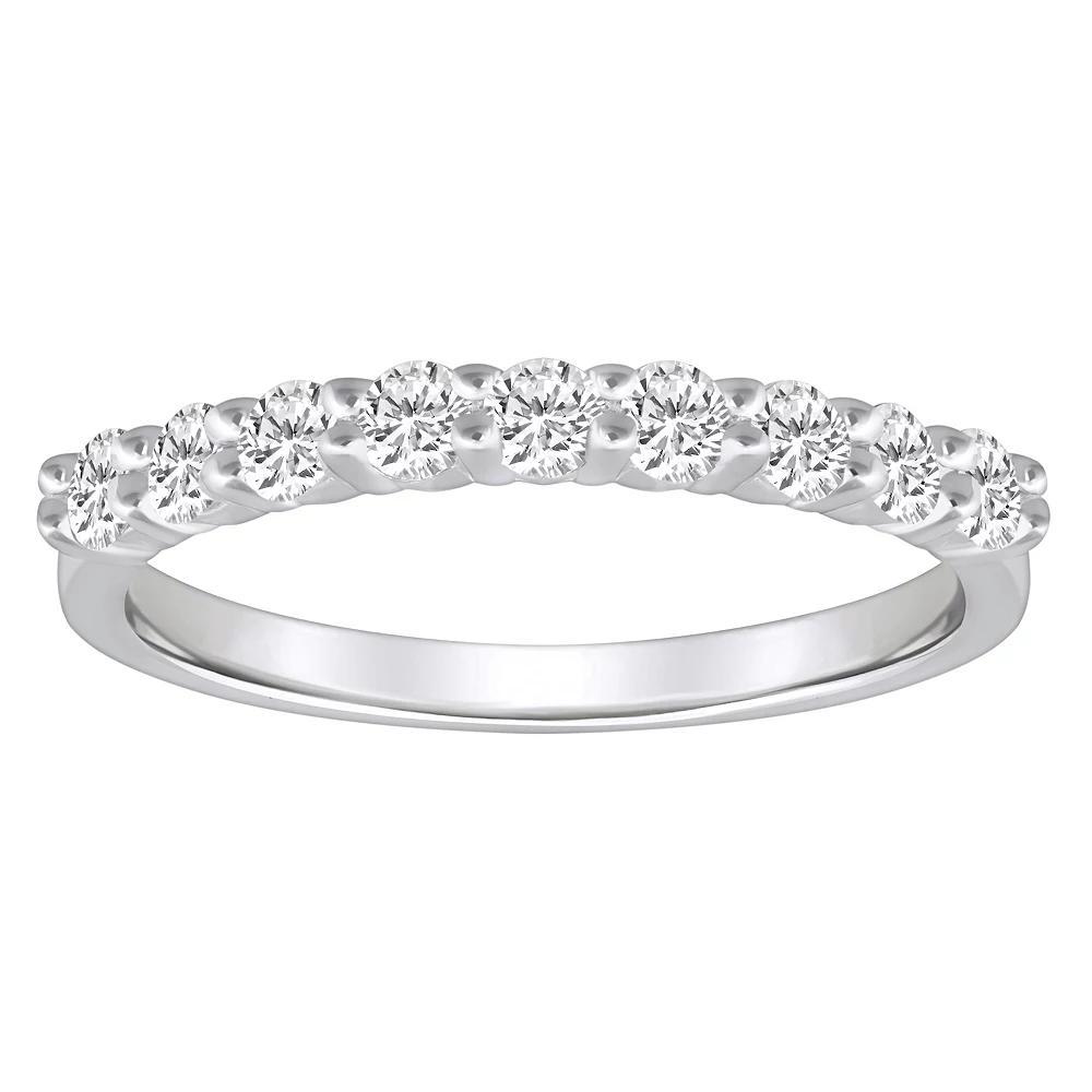 Alyson Layne 14k Gold 1/2 Carat T.W. Diamond 9-Stone Wedding Band, Women's, Size: 5.50, Yellow Product Image