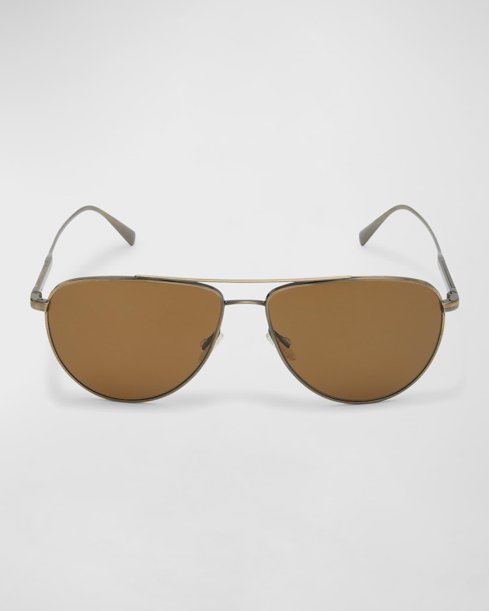 Men's Disoriano Metal Aviator Sunglasses Product Image