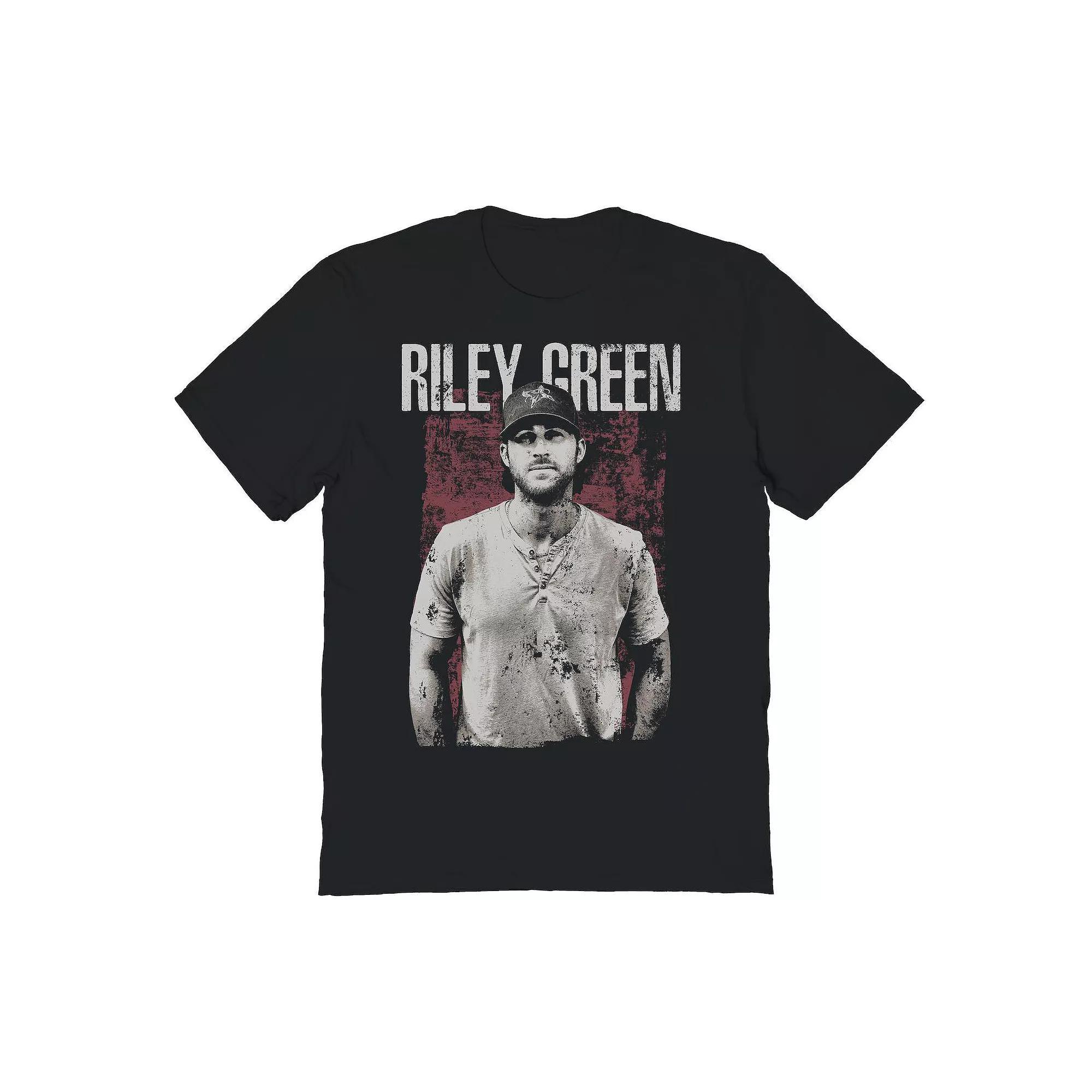 Adult Riley Green Grunge Graphic Photo Graphic Tee, Men's, Size: Medium, Black Product Image