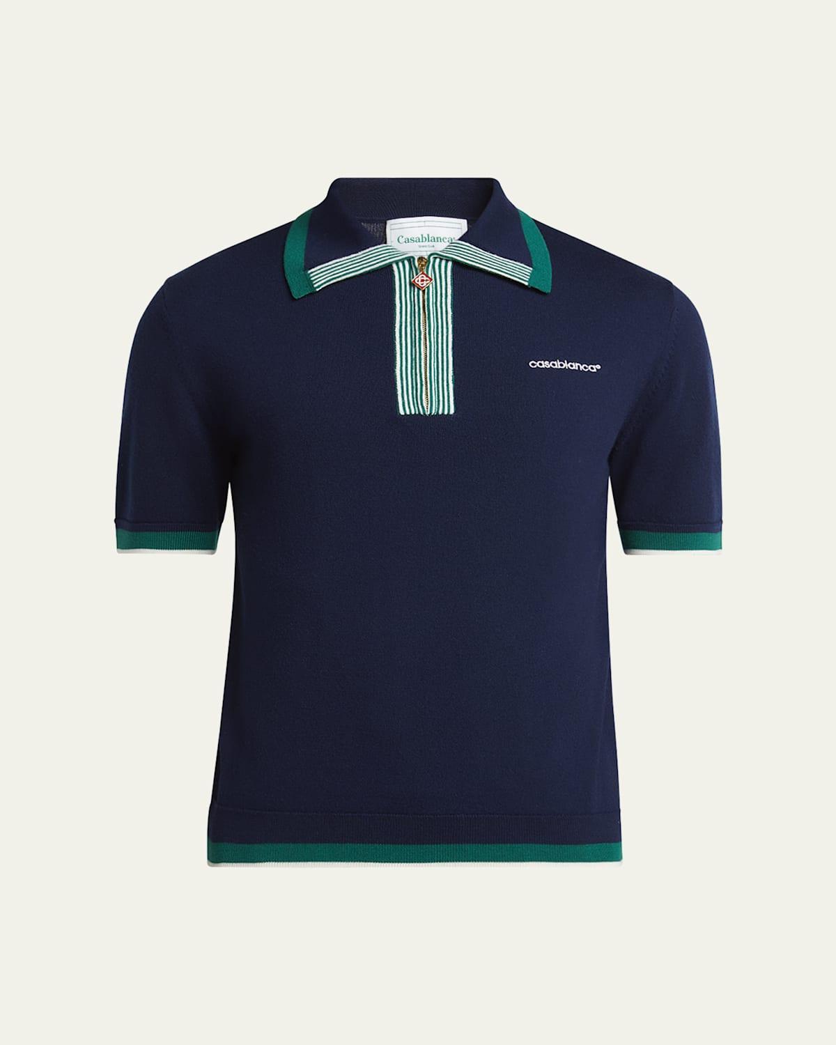 Mens Knit Tennis Polo Shirt Product Image