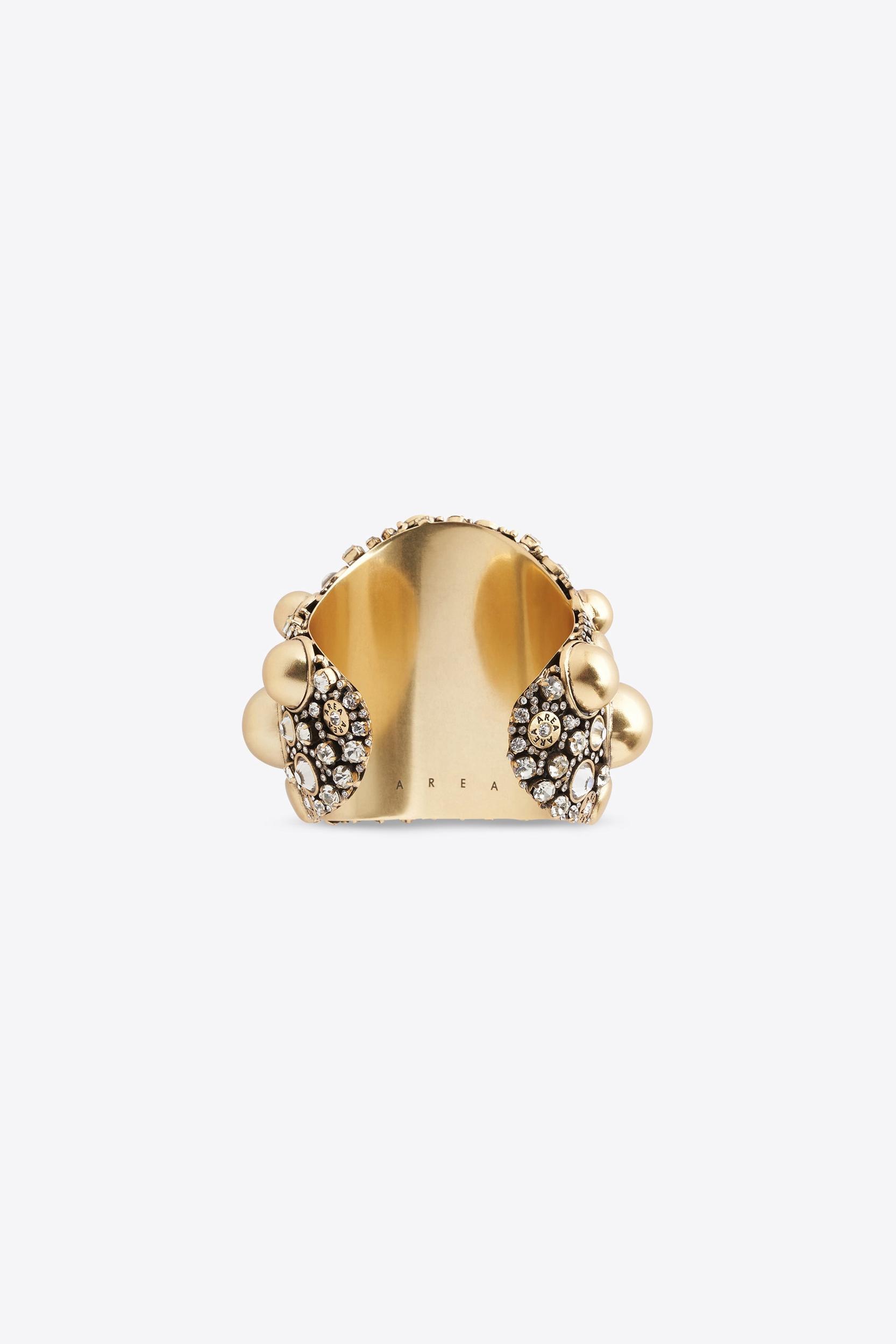 Crystal Button Cluster Cuff Bracelet Product Image