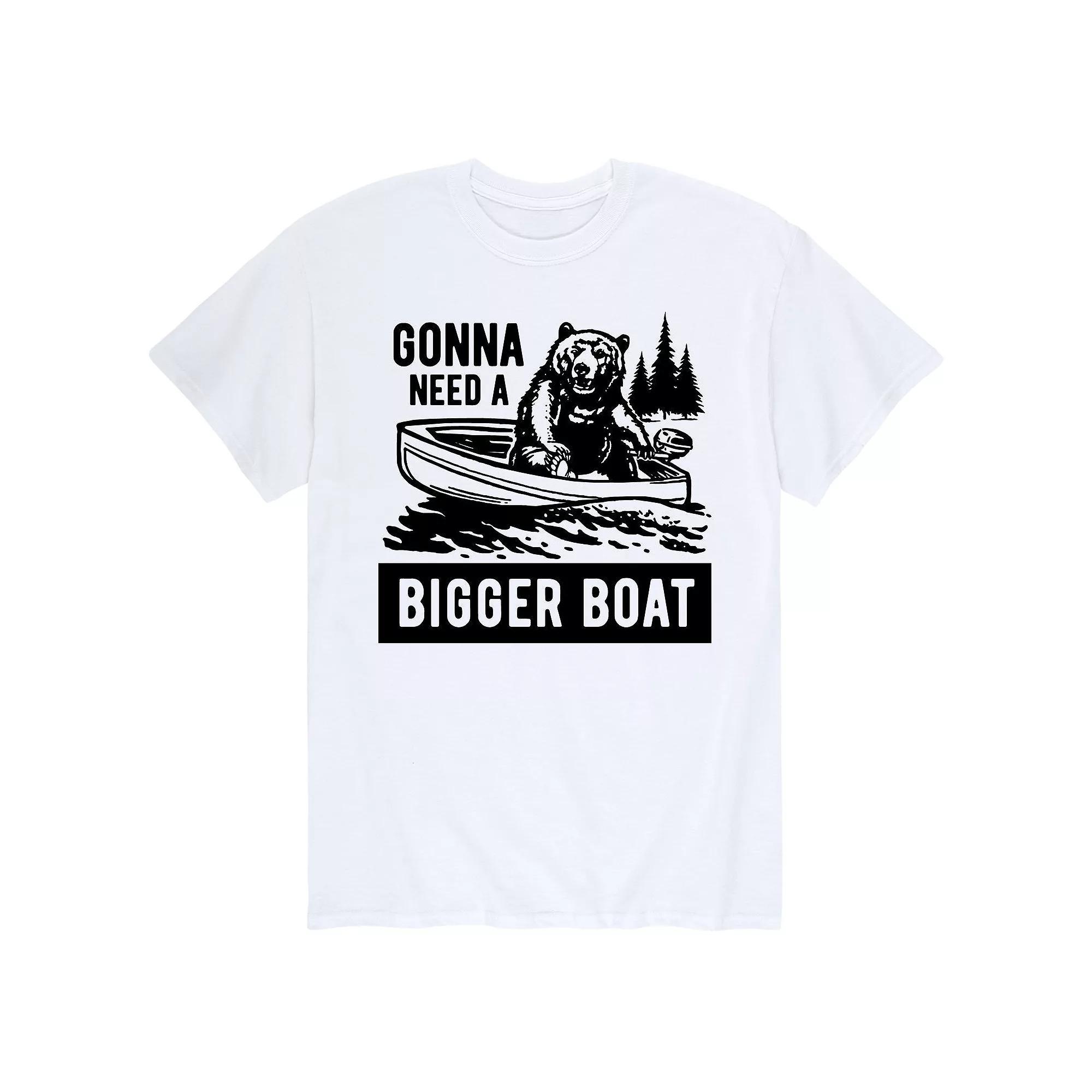 Mens Gonna Need A Bigger Boat Bear Tee Product Image