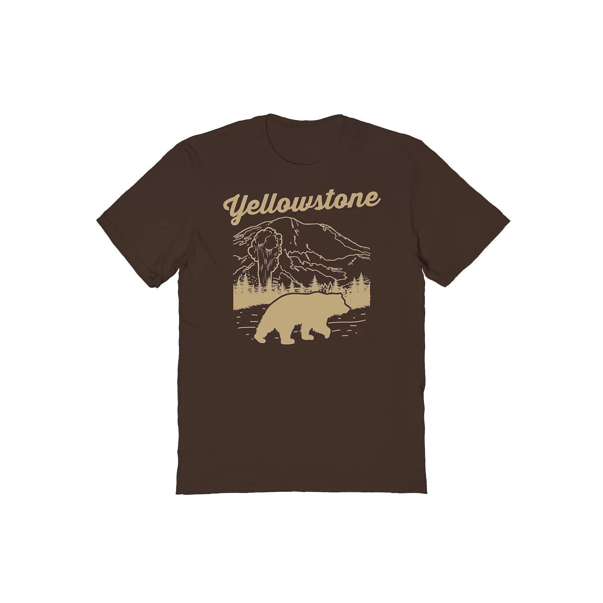 Men's Country Parks Yellowstone Graphic Tee, Size: XL, Black Product Image