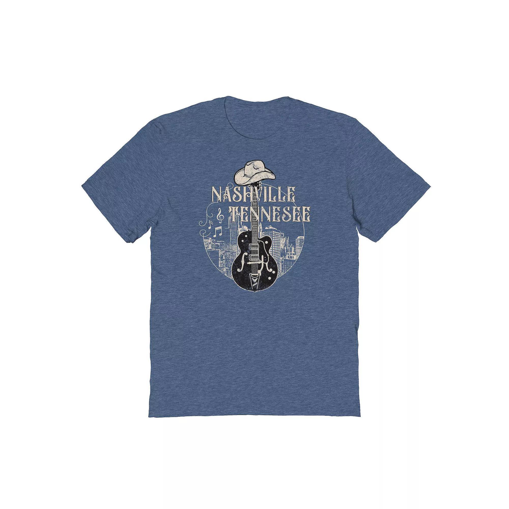 Men's COLAB89 by Threadless Nashville TN Graphic Tee, Size: XL, Grey Indigo Product Image
