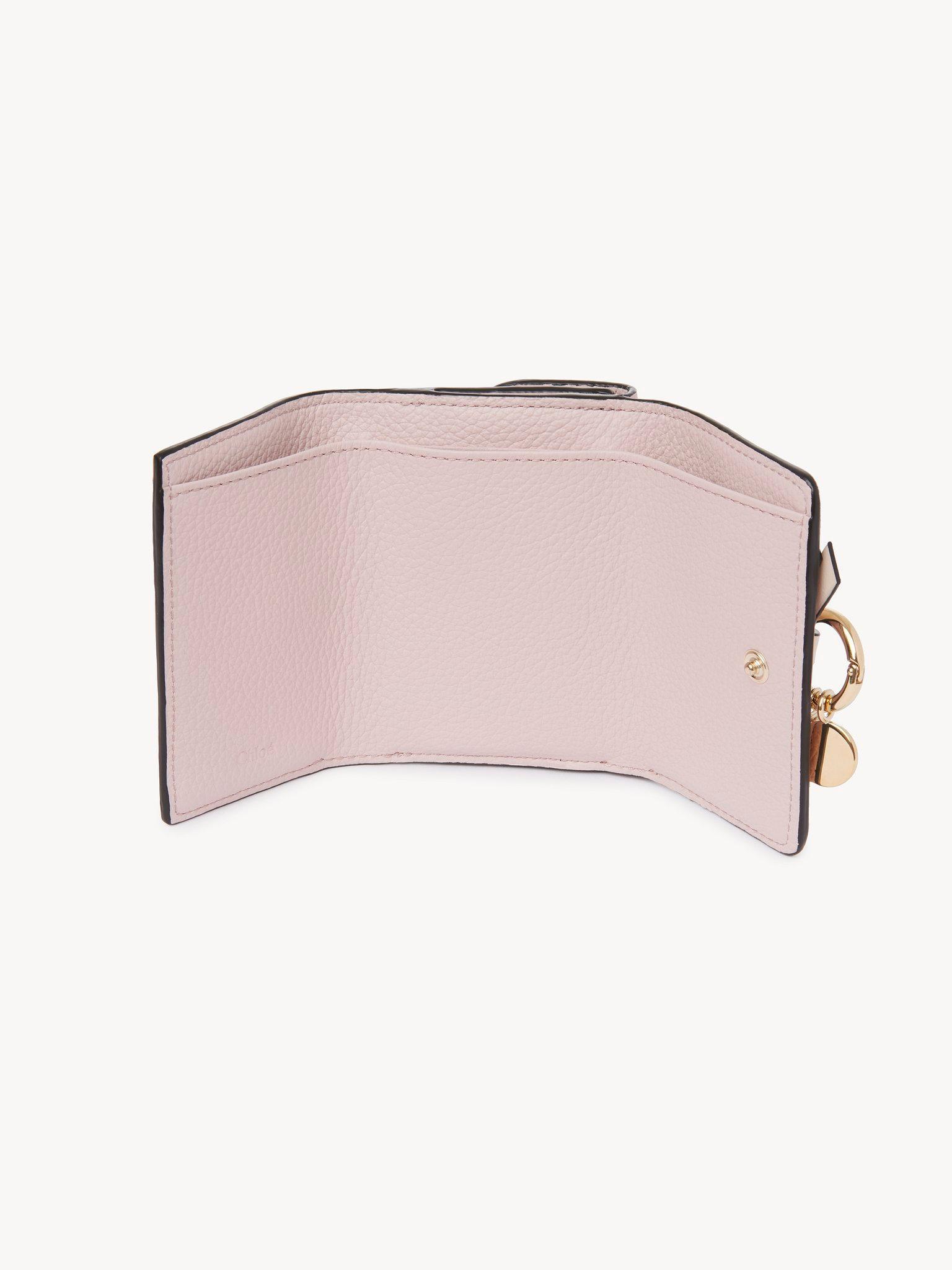 Mini Alphabet tri-fold in grained leather Product Image