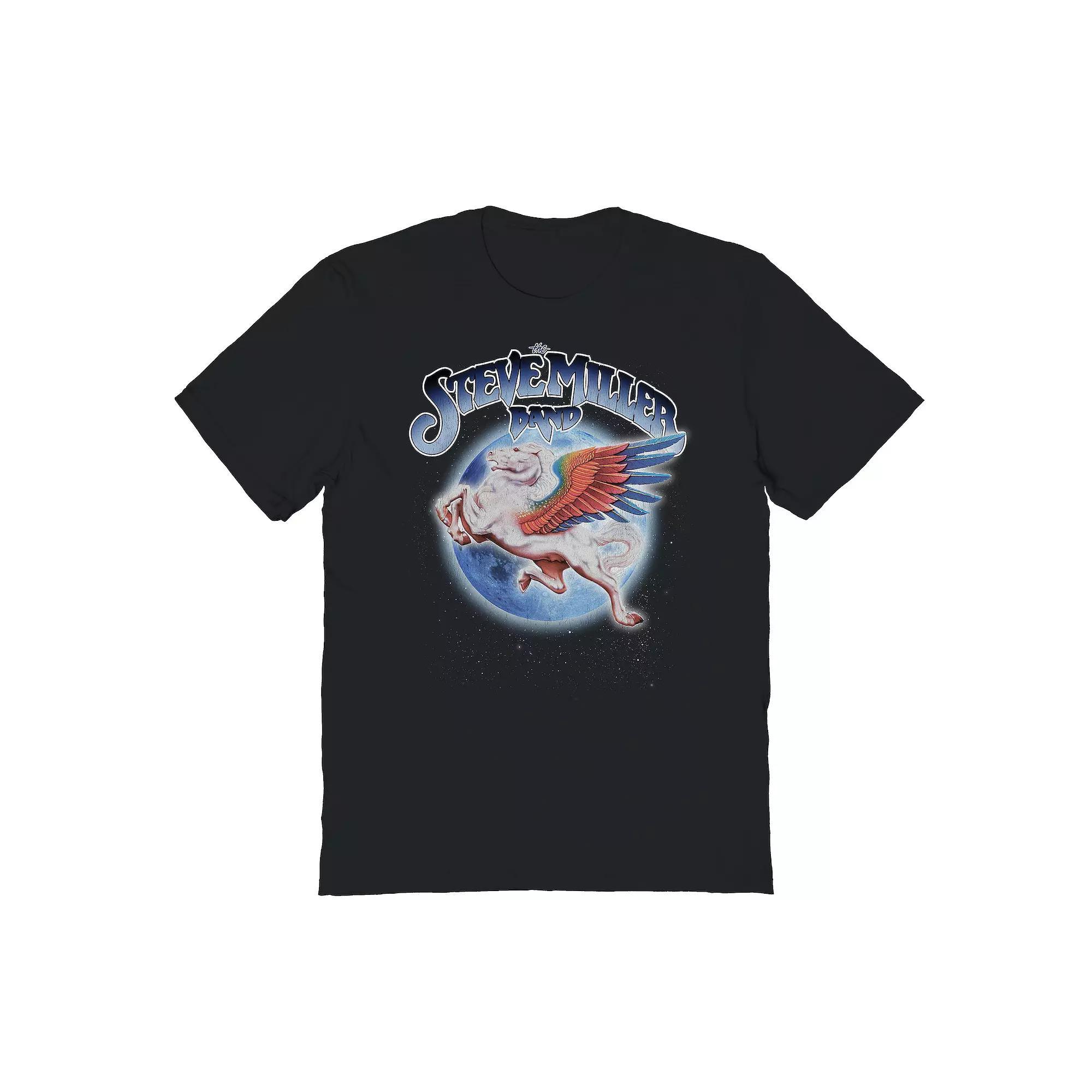 Men's Graphic Tee Space Cowboy Light Distress, Size: Medium, Black Product Image