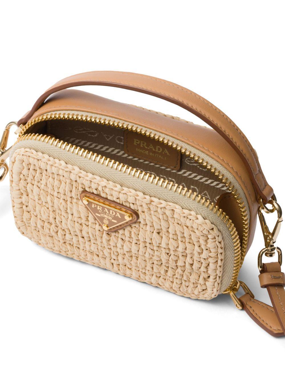 logo-plaque crochet pouch Product Image