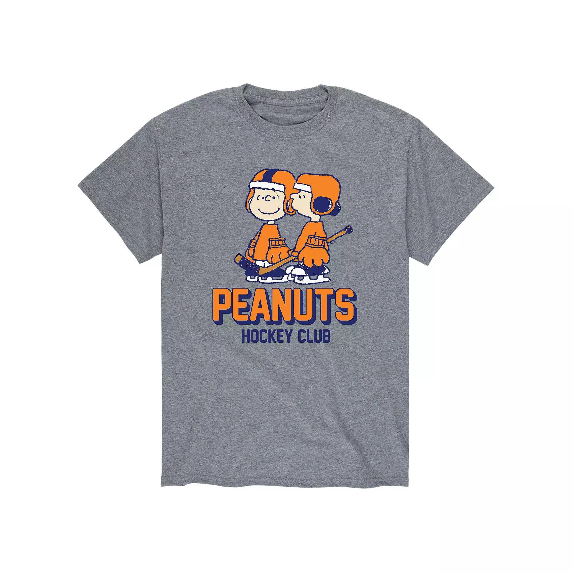 Big & Tall Peanuts Hockey Club Tee, Mens Product Image