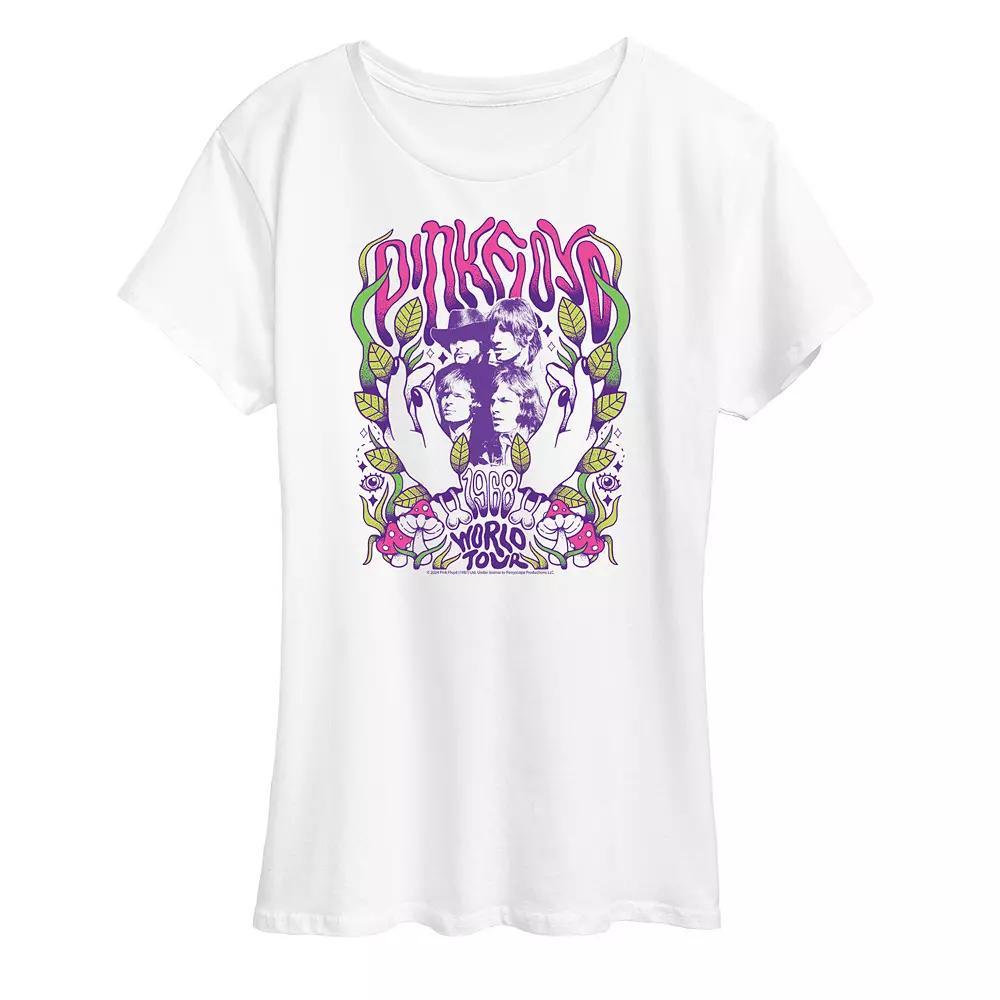 Womens Pink Floyd Psychedelic Graphic Tee Product Image