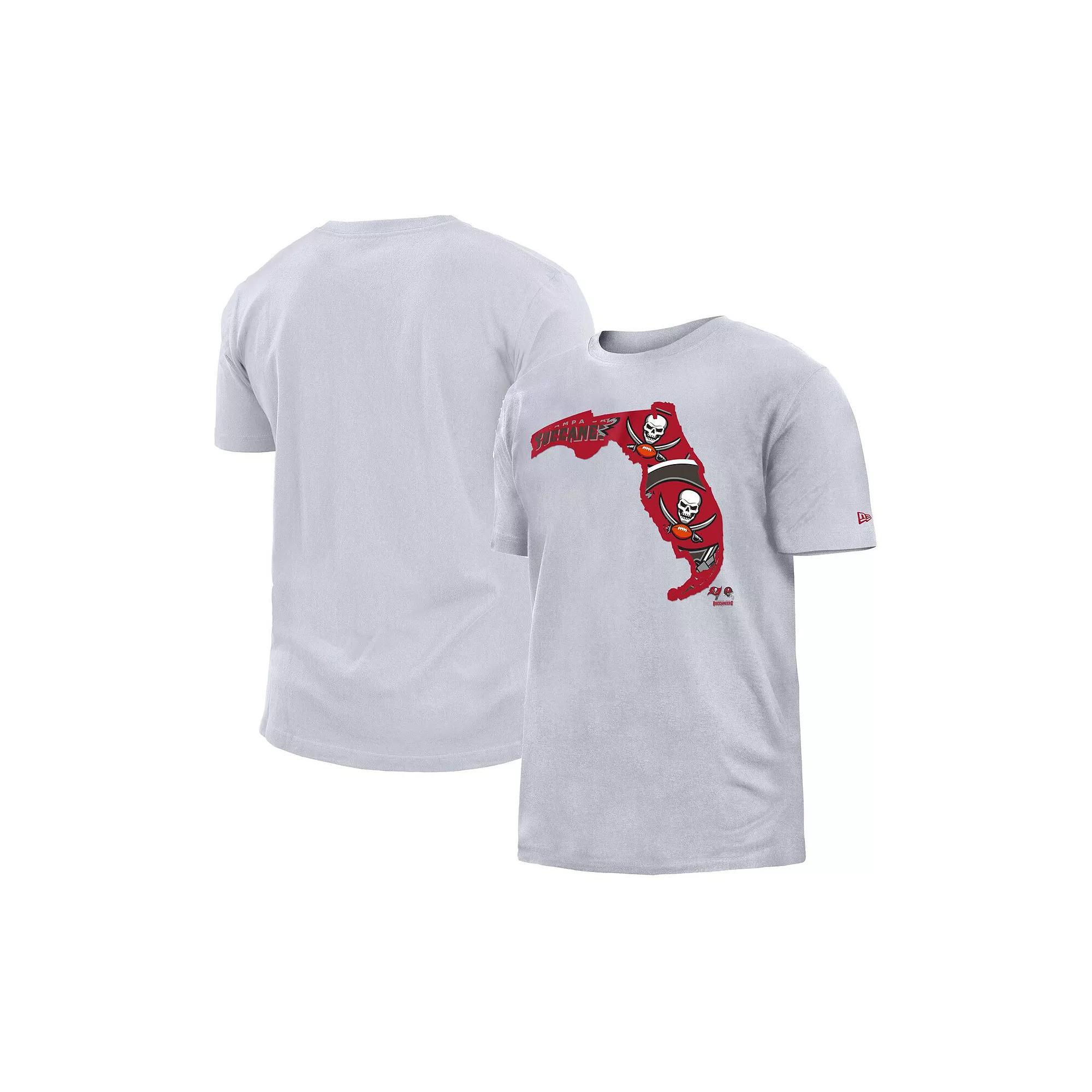 Men's New Era White Tampa Bay Buccaneers Gameday State T-Shirt, Size: Small Product Image