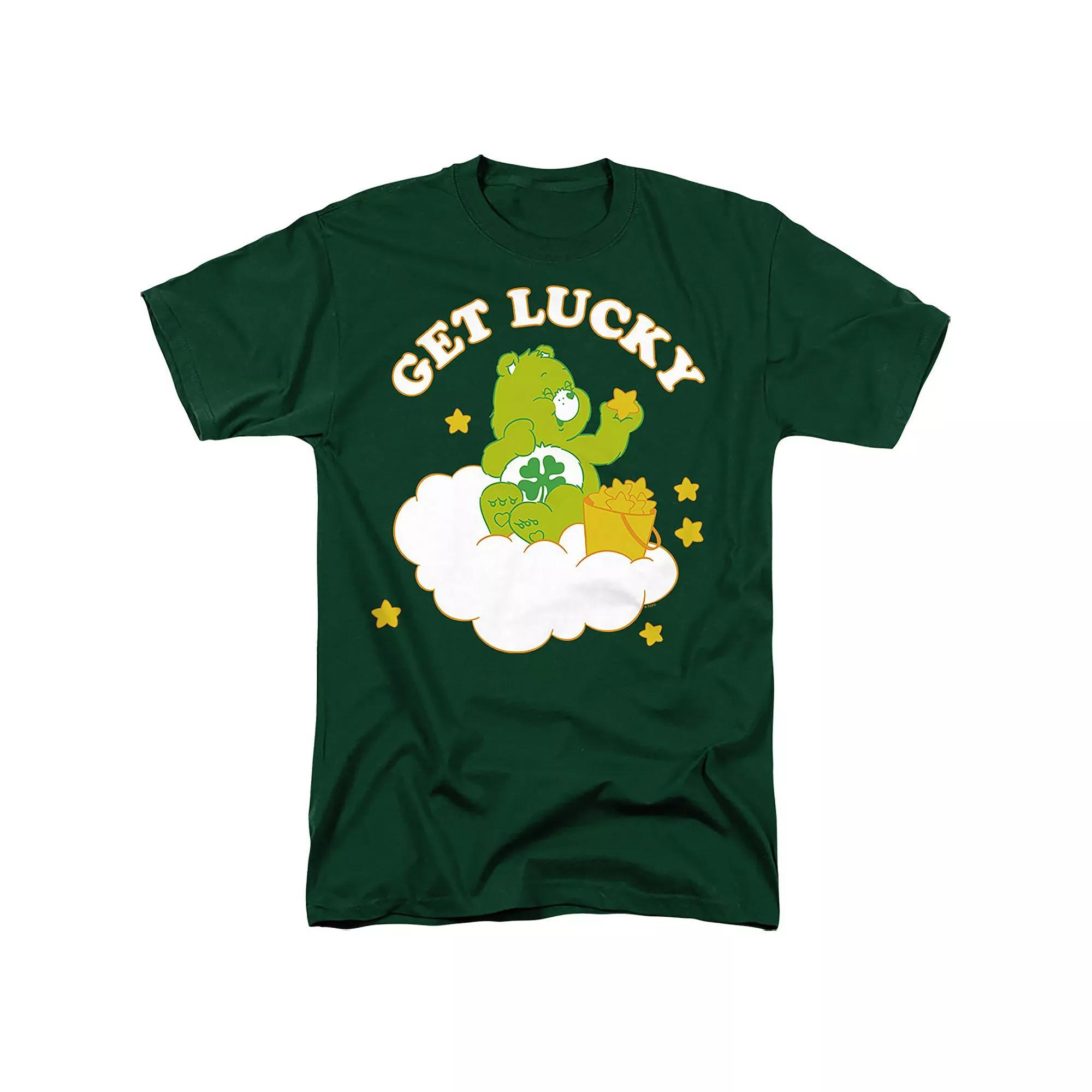 Men's Care Bears Get Lucky Tee, Size: Small, Dark Green Product Image