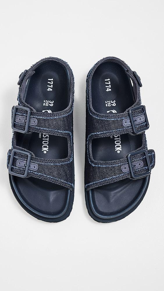 Birkenstock 1774 Milano Stone Washed Denim Sandals | Shopbop Product Image