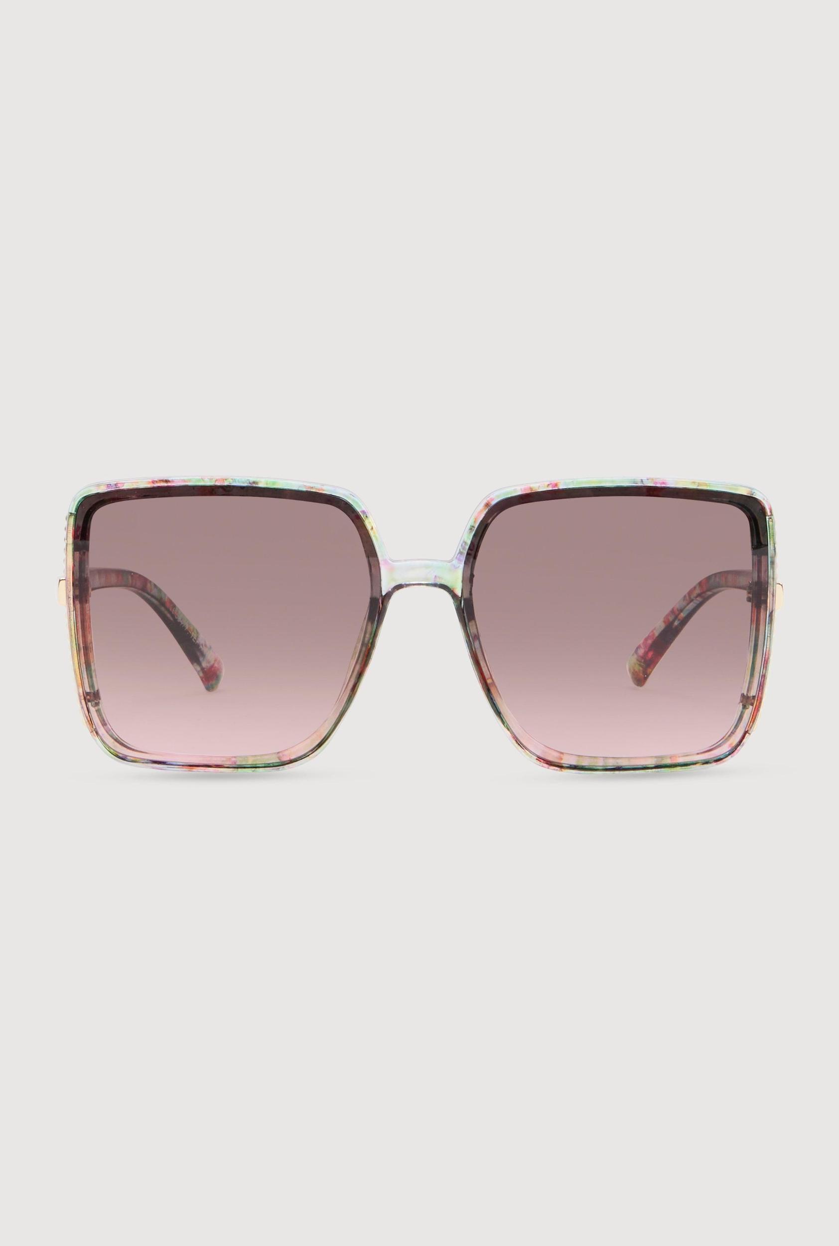 Studded Side Oversized Square Sunglasses Female Product Image