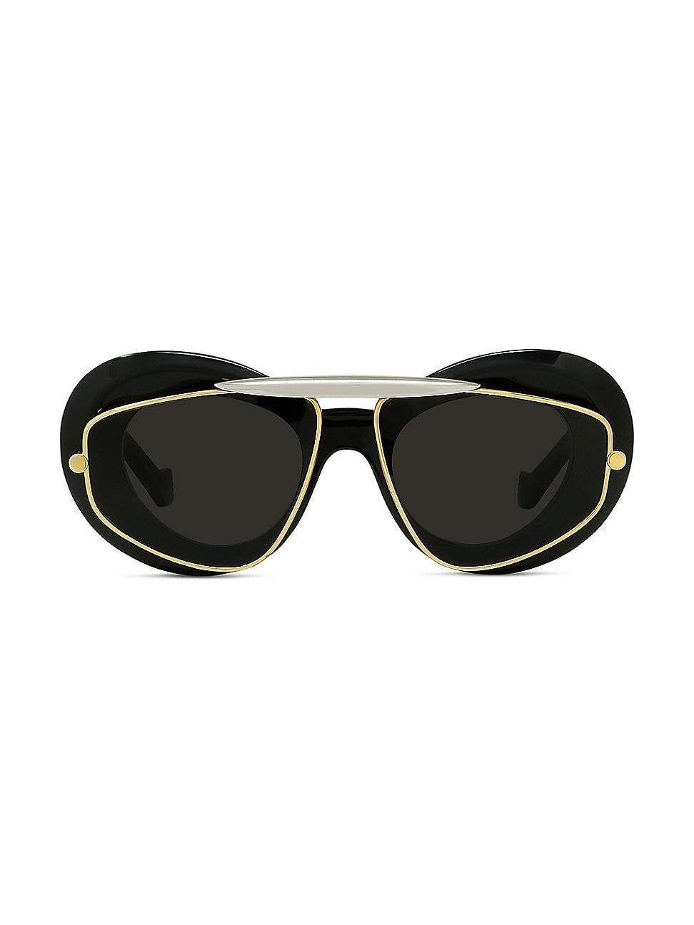 Womens Double Frame 47MM Geometric Sunglasses Product Image
