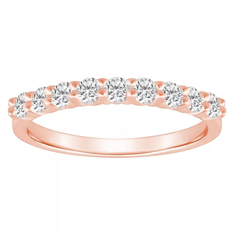Alyson Layne 14k Gold 1/2 Carat T.W. Diamond 9-Stone Wedding Band, Women's, Size: 5.50, Yellow Product Image