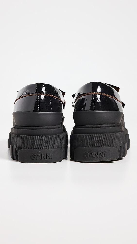 GANNI Cleated Naplack Loafers | Shopbop Product Image