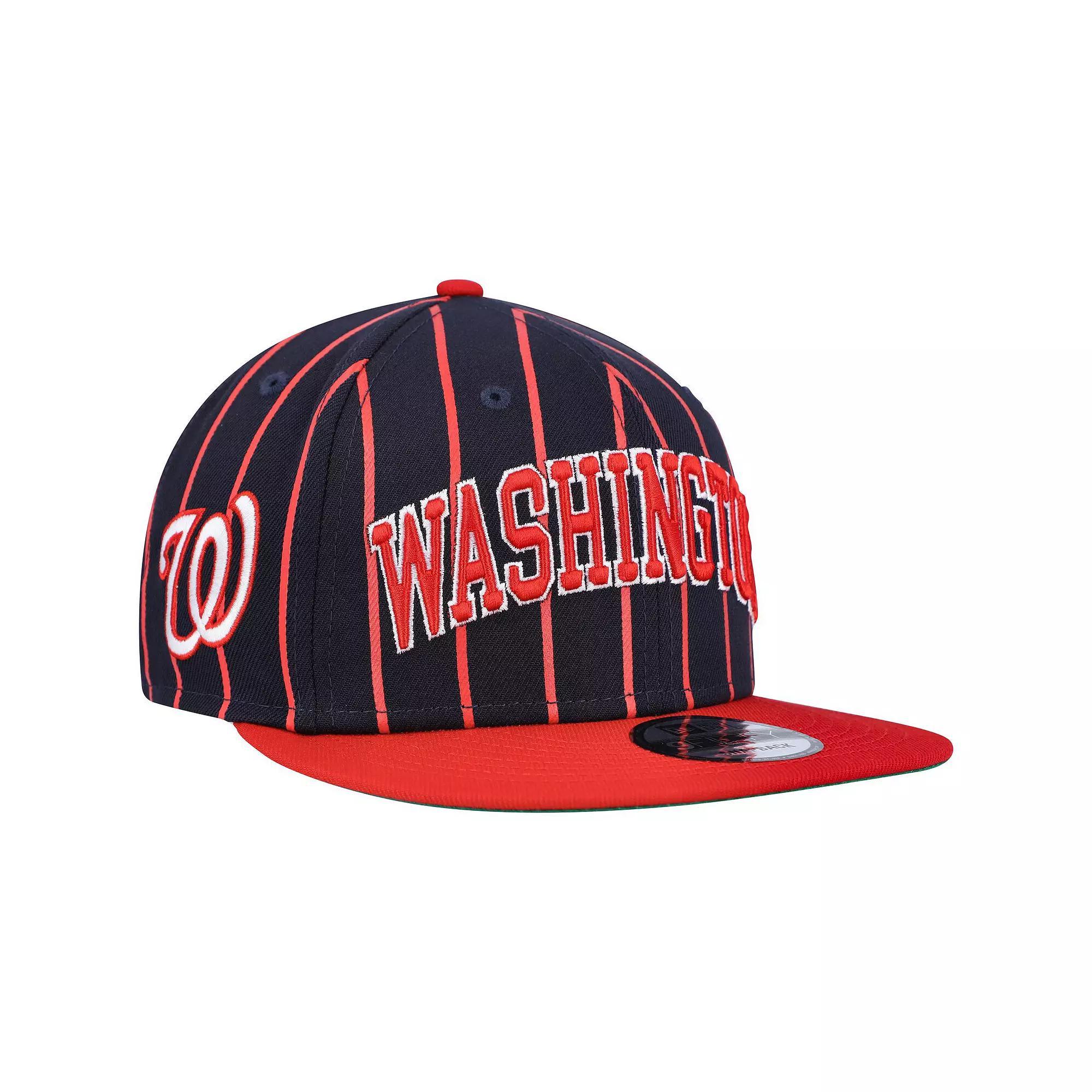 Mens New Era /Red Washington Nationals City Arch 9FIFTY Snapback Hat, Blue Product Image