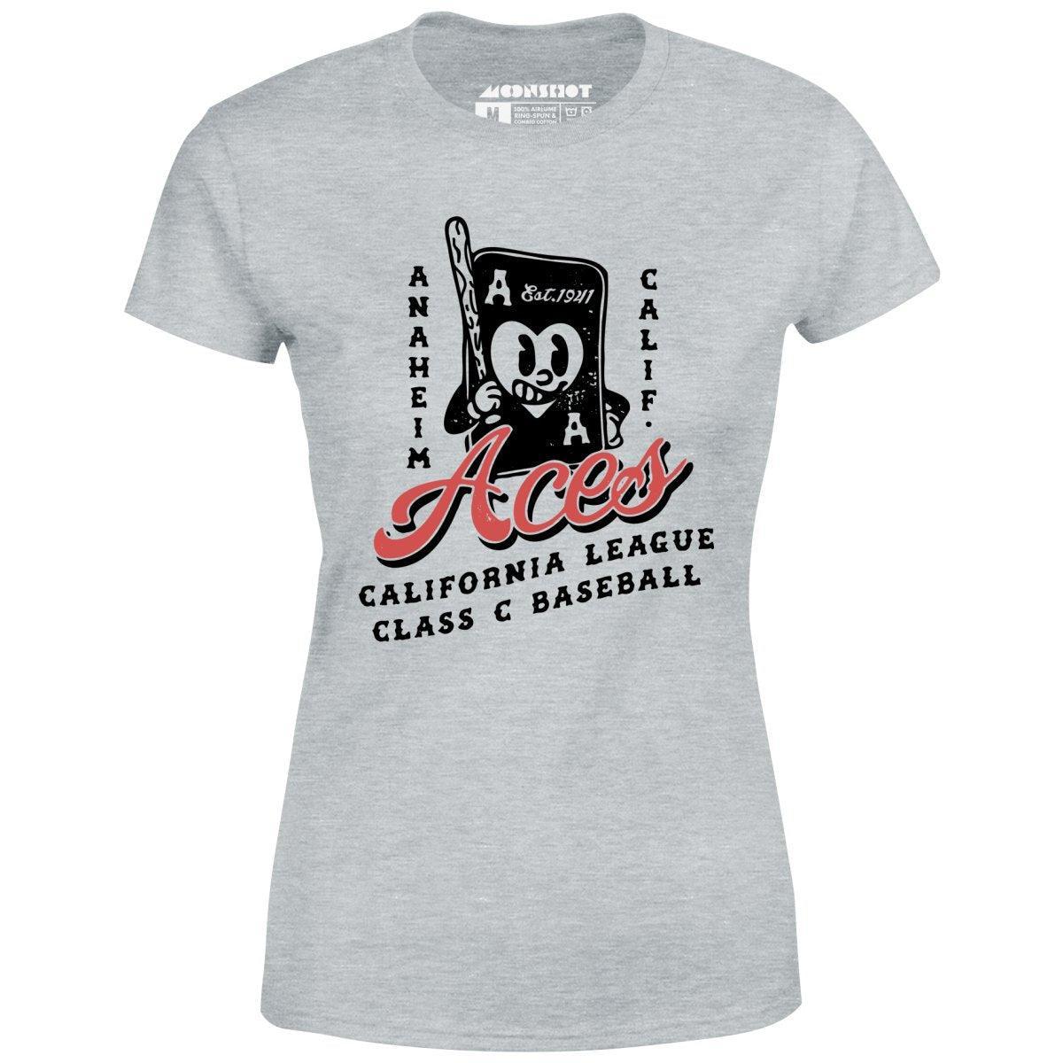 Anaheim Aces - California - Vintage Defunct Baseball Teams - Women's T-Shirt Female Product Image