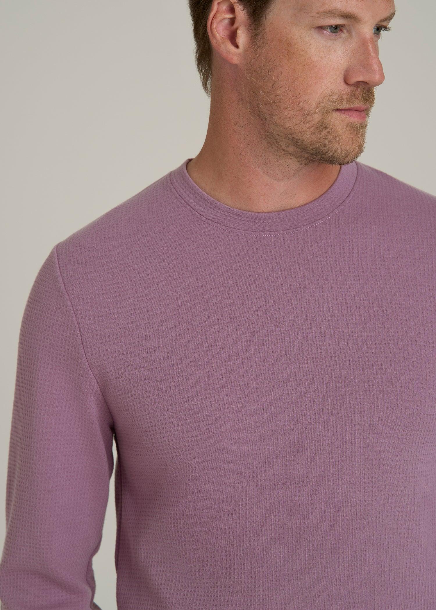 Cloud Knit Waffle Long Sleeve in Grapeade Male Product Image