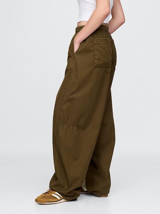 Mid Rise Barrel Parachute Pants Product Image