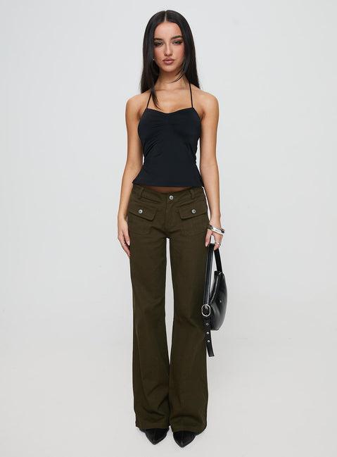 Rehna Halter Top Black Product Image